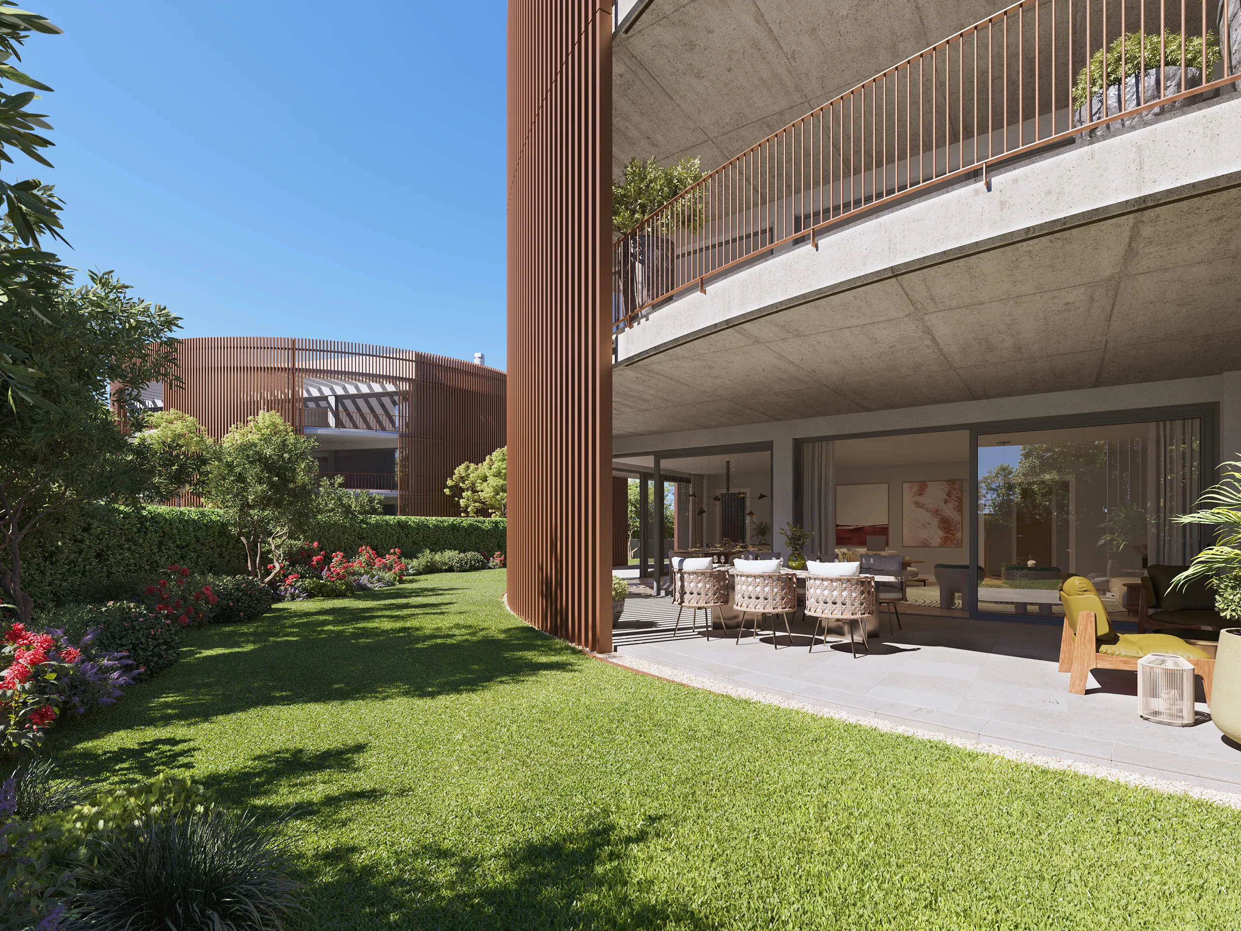 Viviendas Aravaca Madrid jardin Branding Inmobiliario Virtual Tour