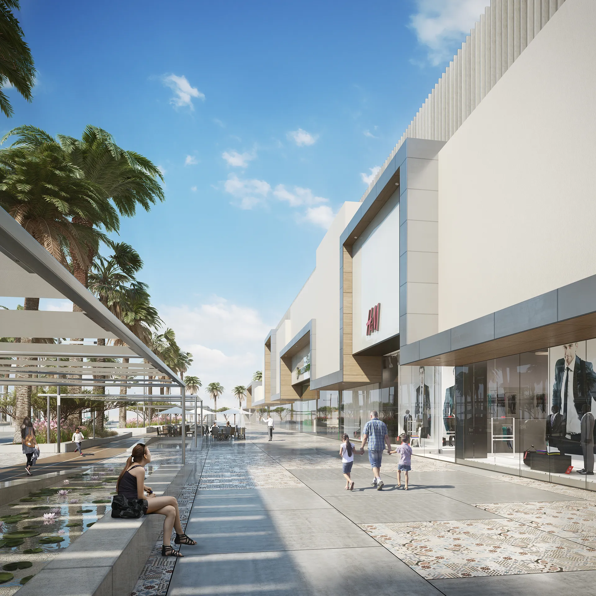 Hotel Hurghada Egipto Fachada Renders arquitectura