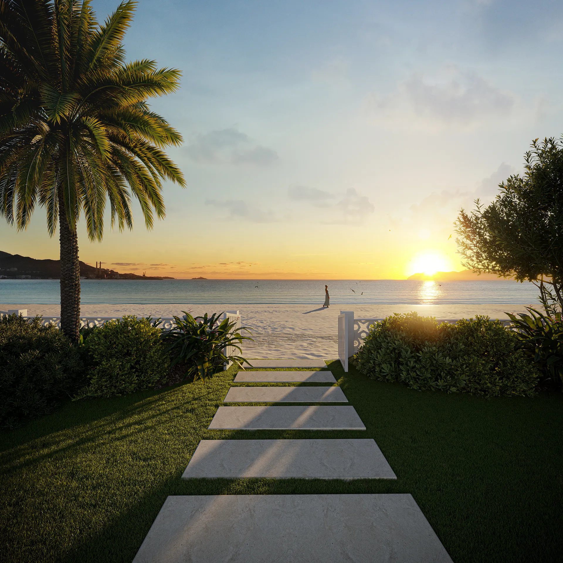 Villa Alcudia Mallorca Garden Architecture Vr