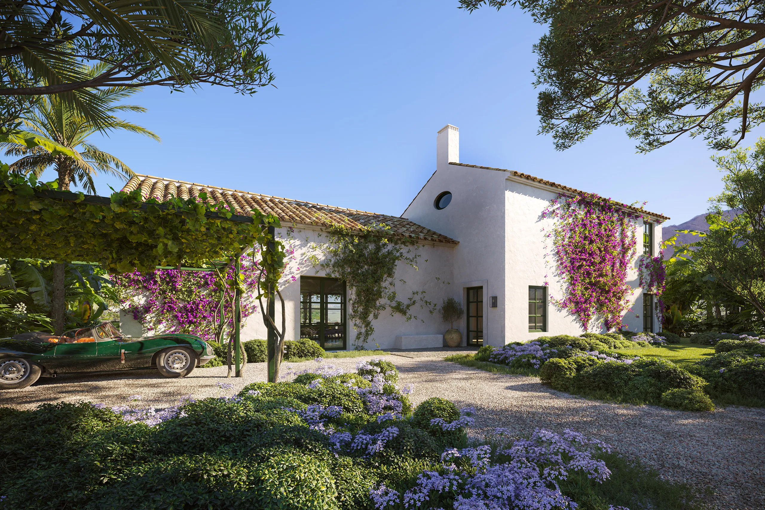 viviendas Finca Cortesin Marbella Zonas comunes Inmobiliario cgi