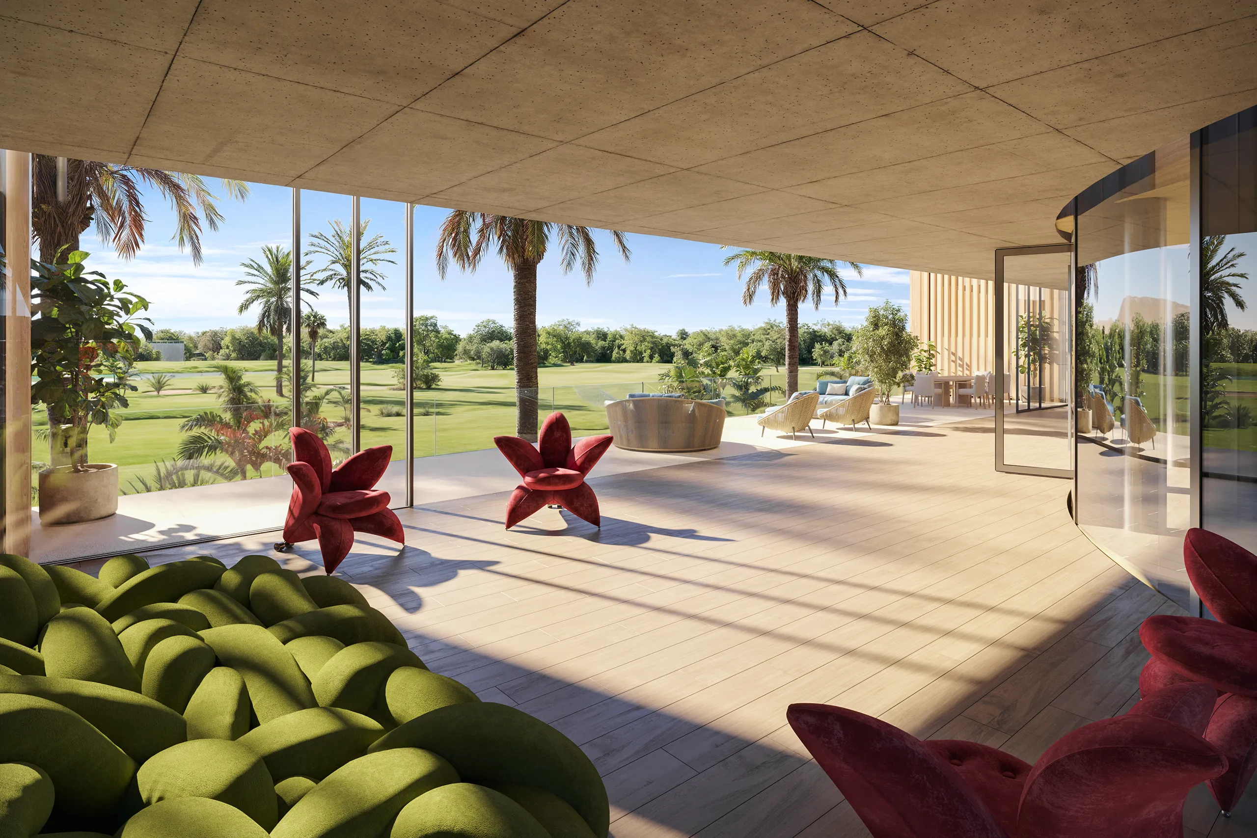 Estate Dubai terrace Property Branding Visualisation