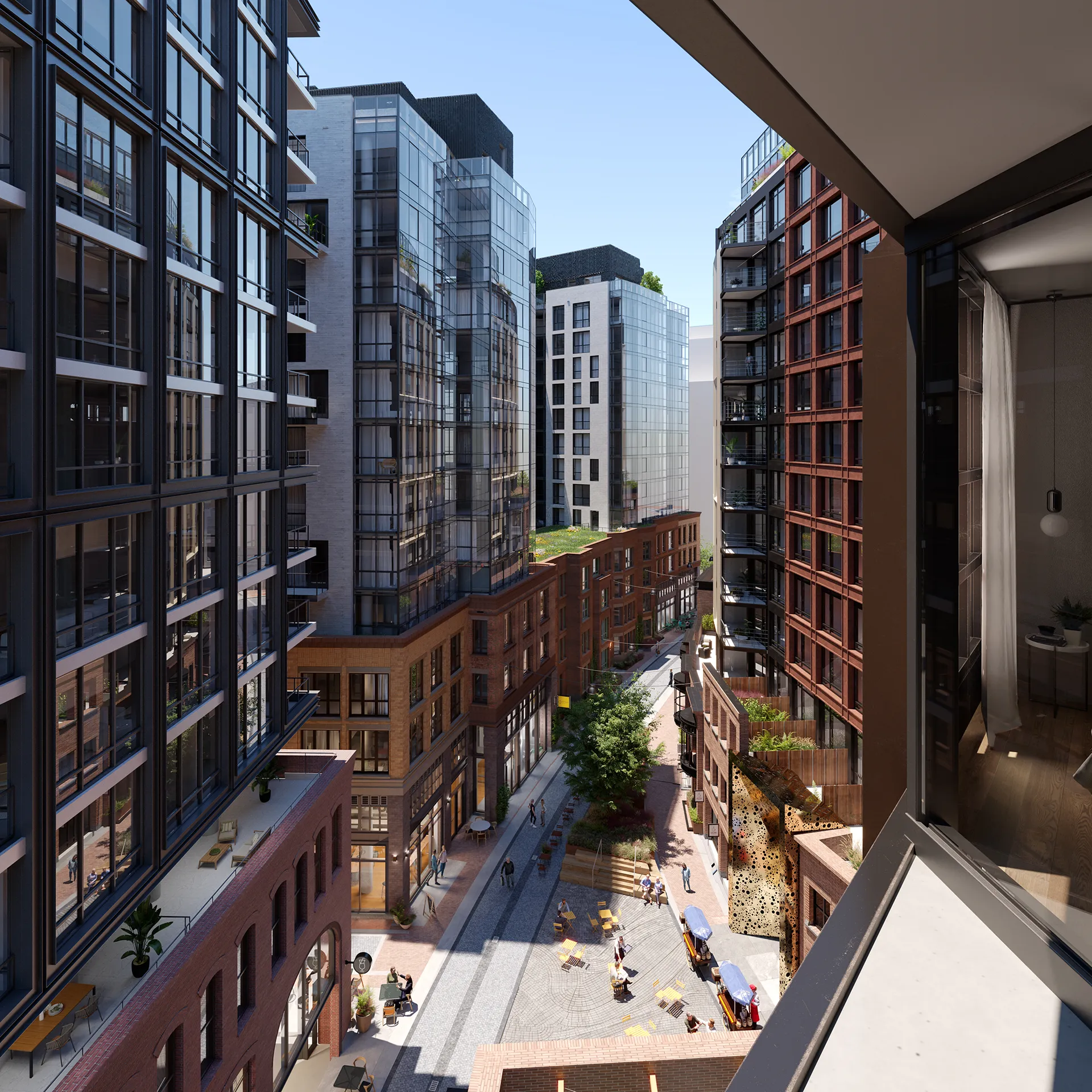 The Stacks Masterplan Washington Usa Balcony Photorealistic Virtual Tour