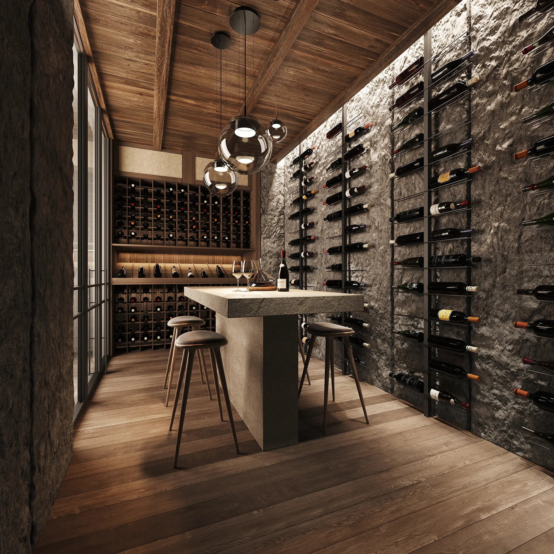Villa Kitzbühel Austria Winery Architecture Renders