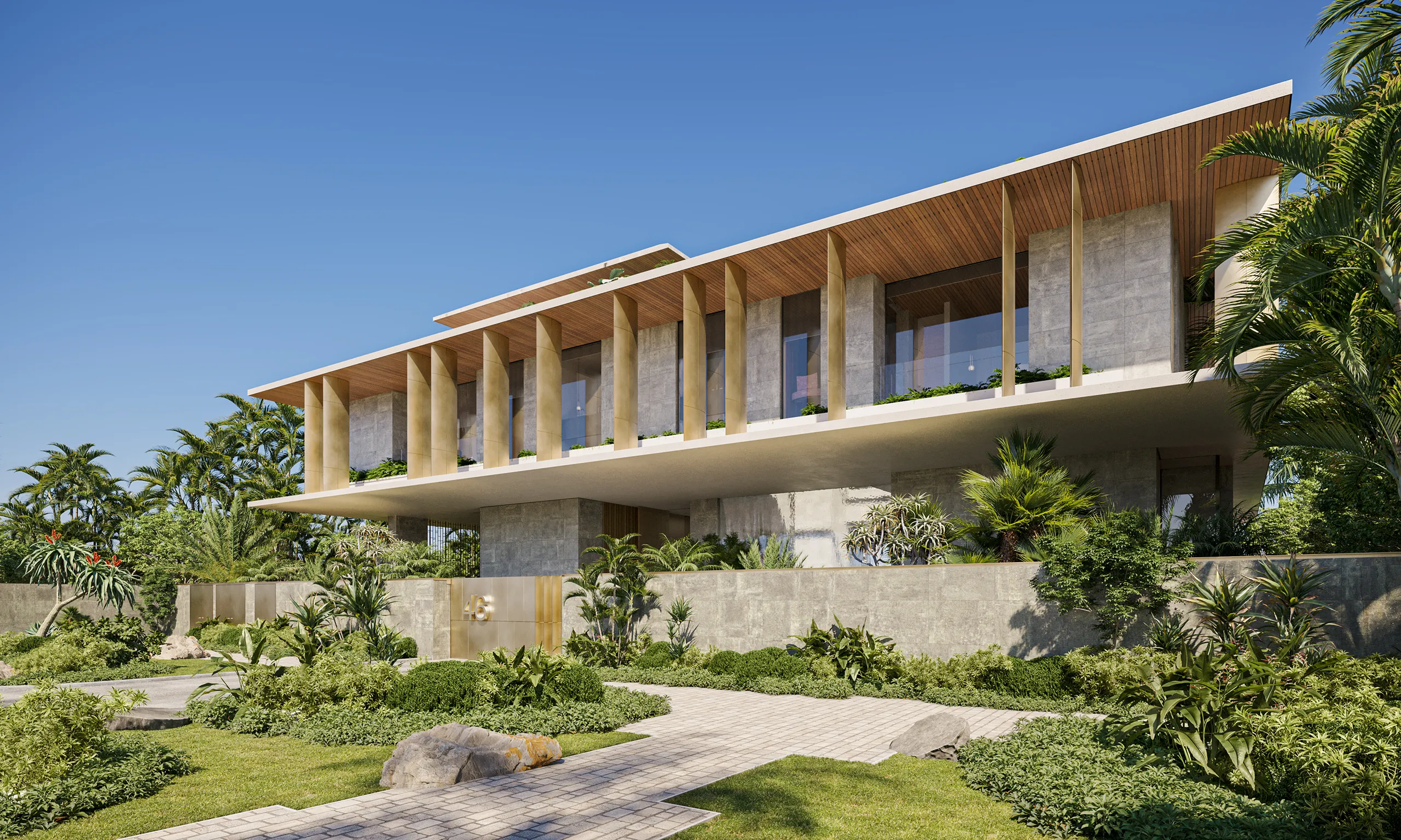 Villa Bay Jumeirah Bay Dubai Fassade eye level real estate virtual tour
