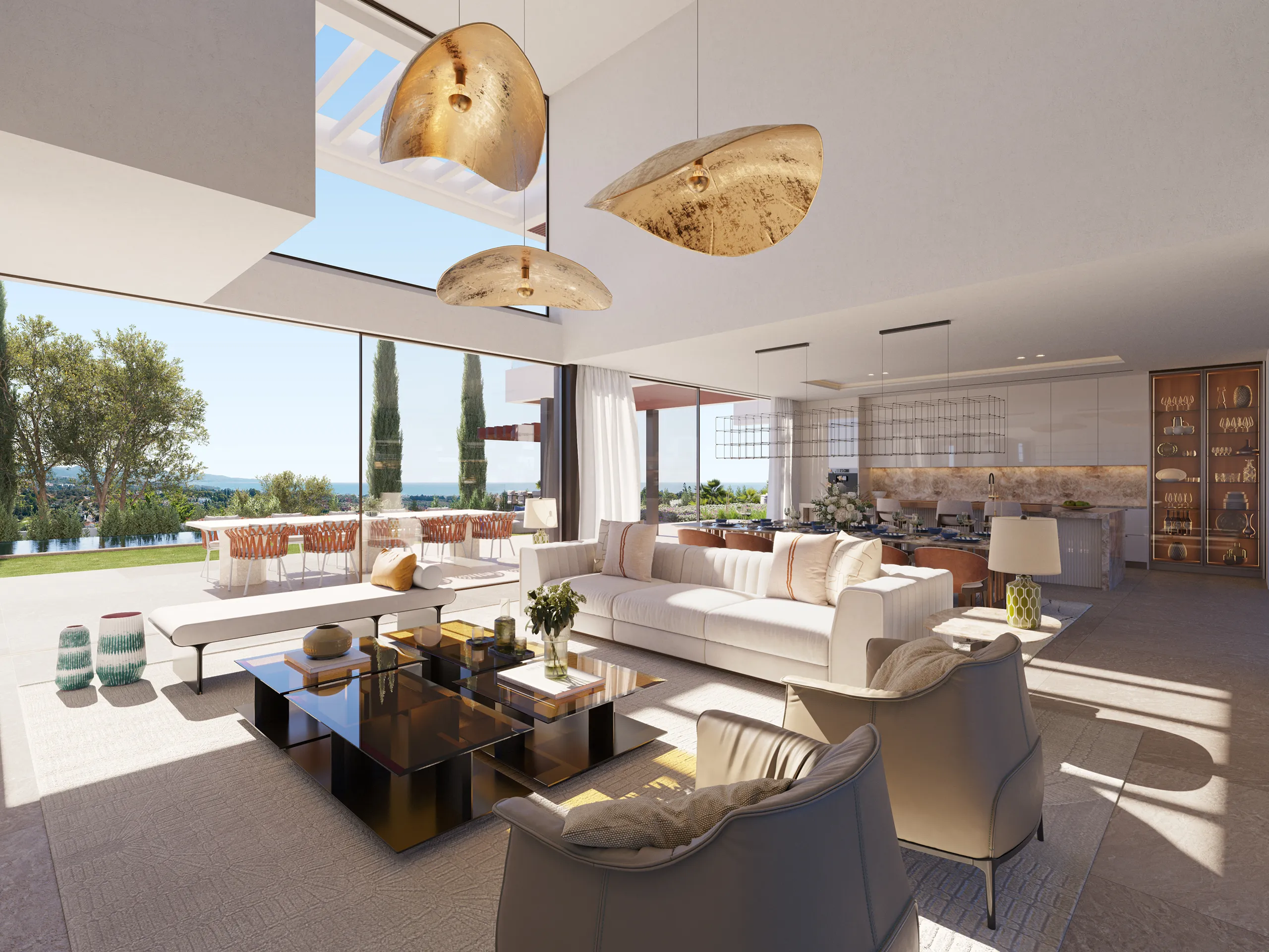 Villa Marbella Aerial view Hyperrealistic Virtual Tour
