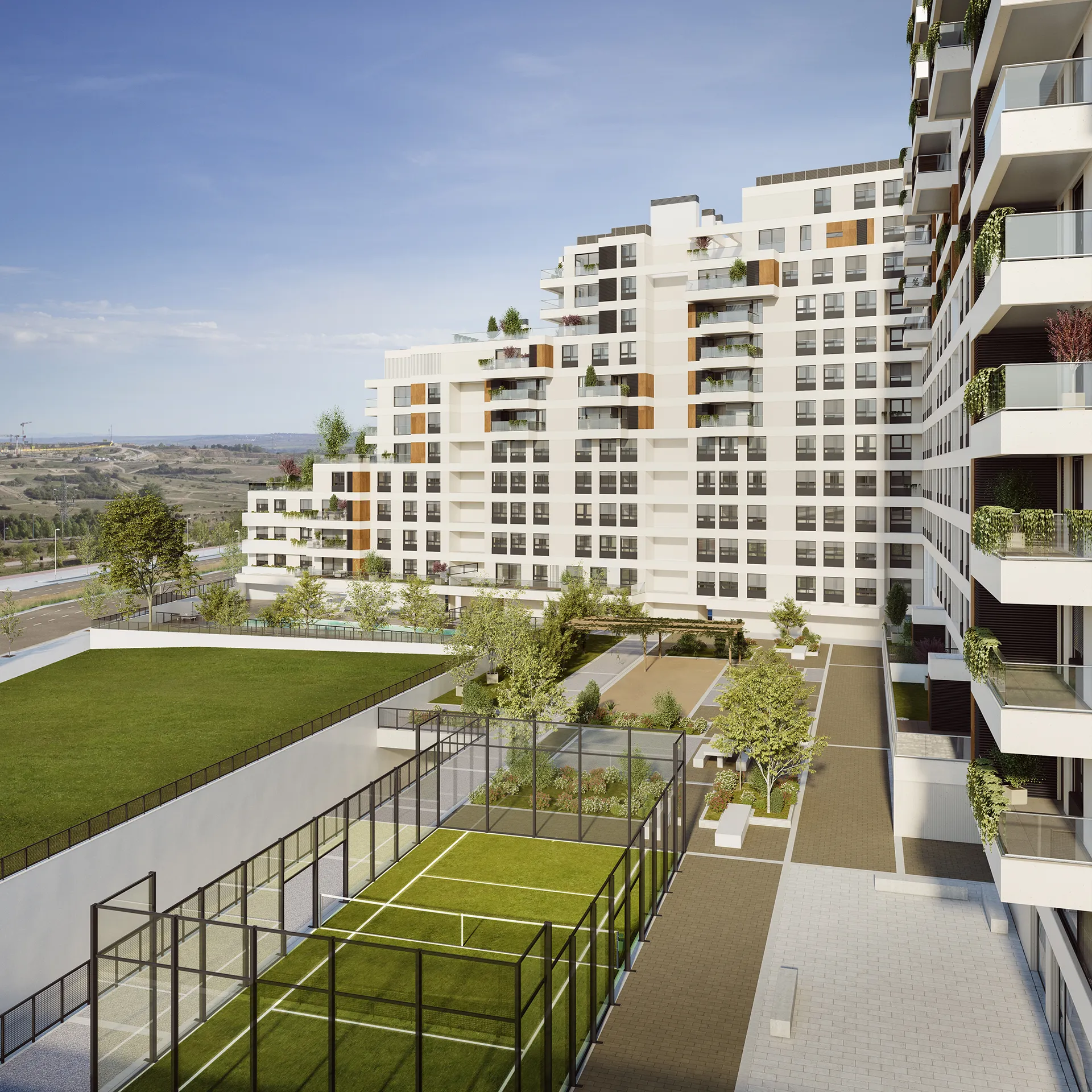 Viviendas Valdebebas Valdebebas Madrid Garden Property Branding Virtual Tour