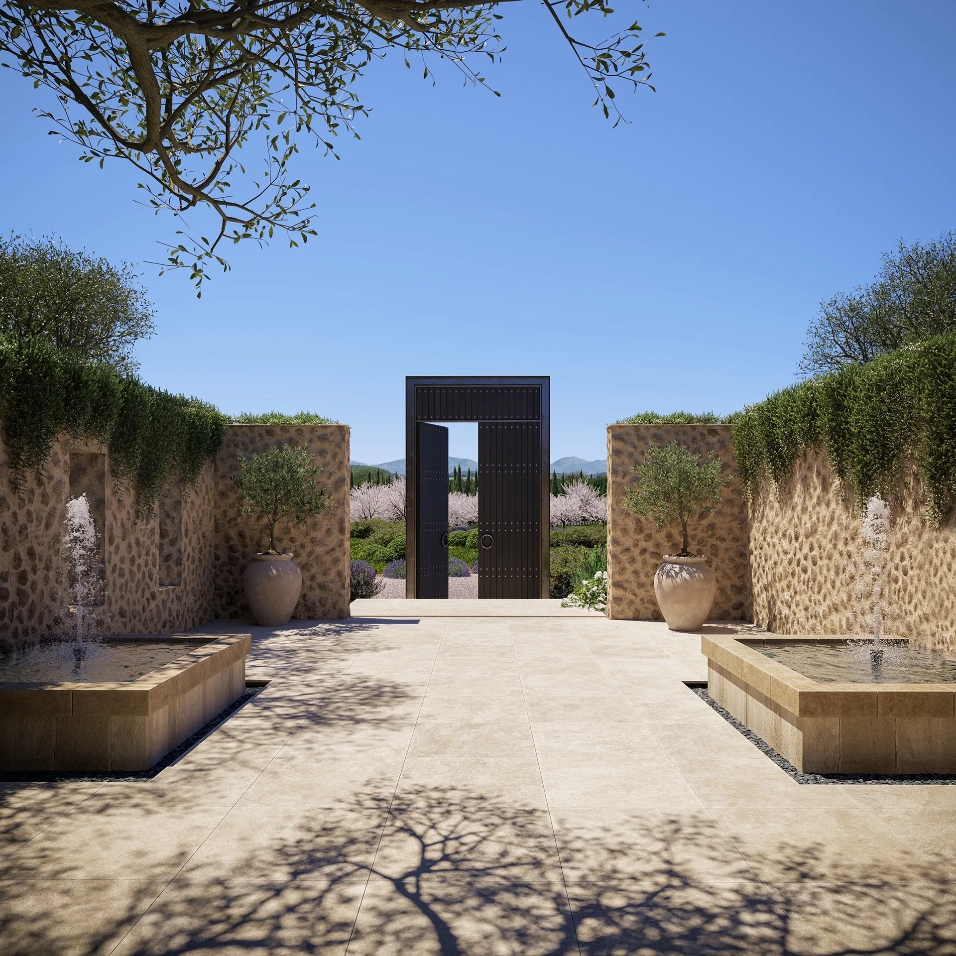 Finca Montuiri Mallorca Entrance Hyperrealistic Vr