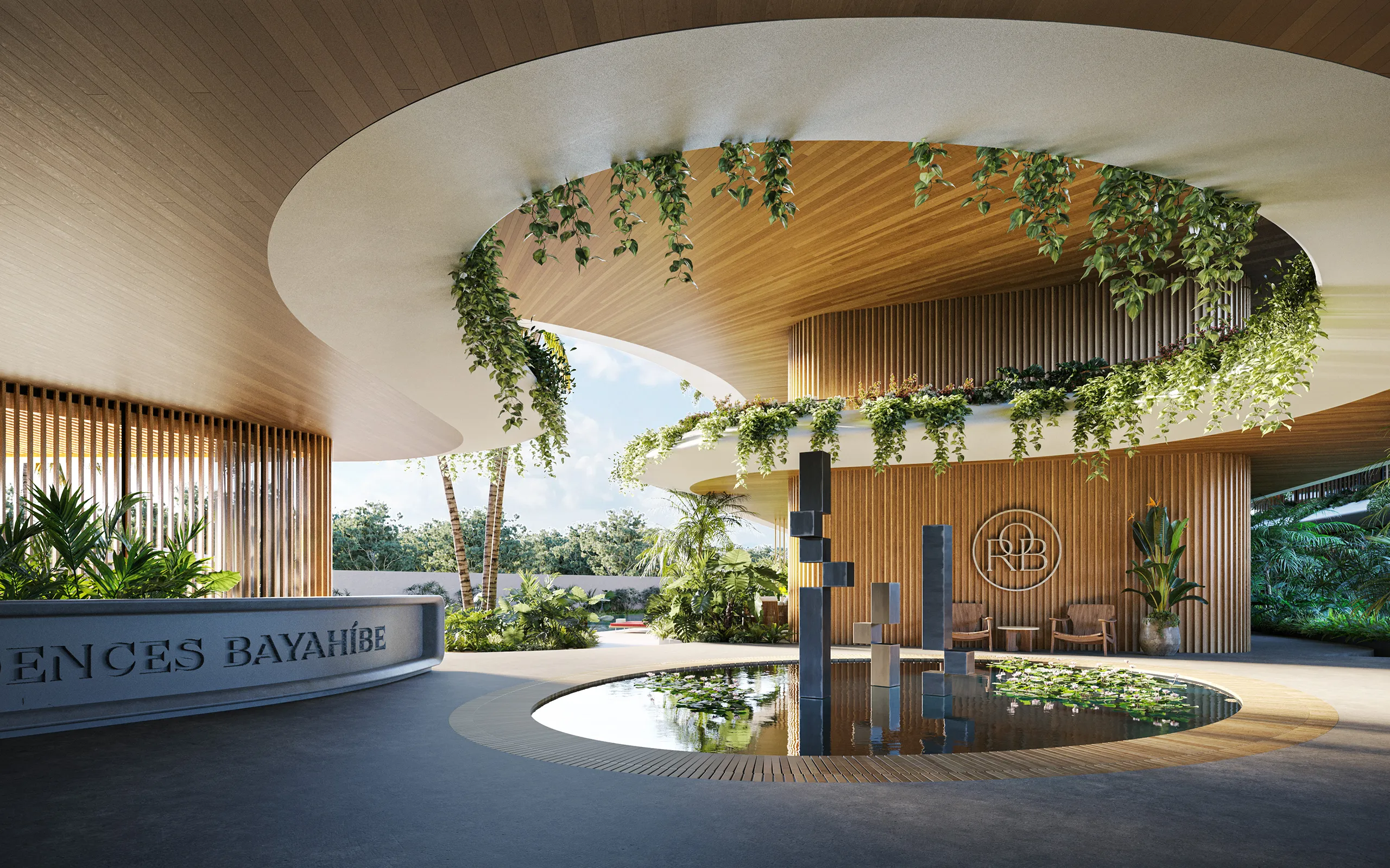 Apartment Punta Cana Dominican Republic Common Areas Architectural Renderings