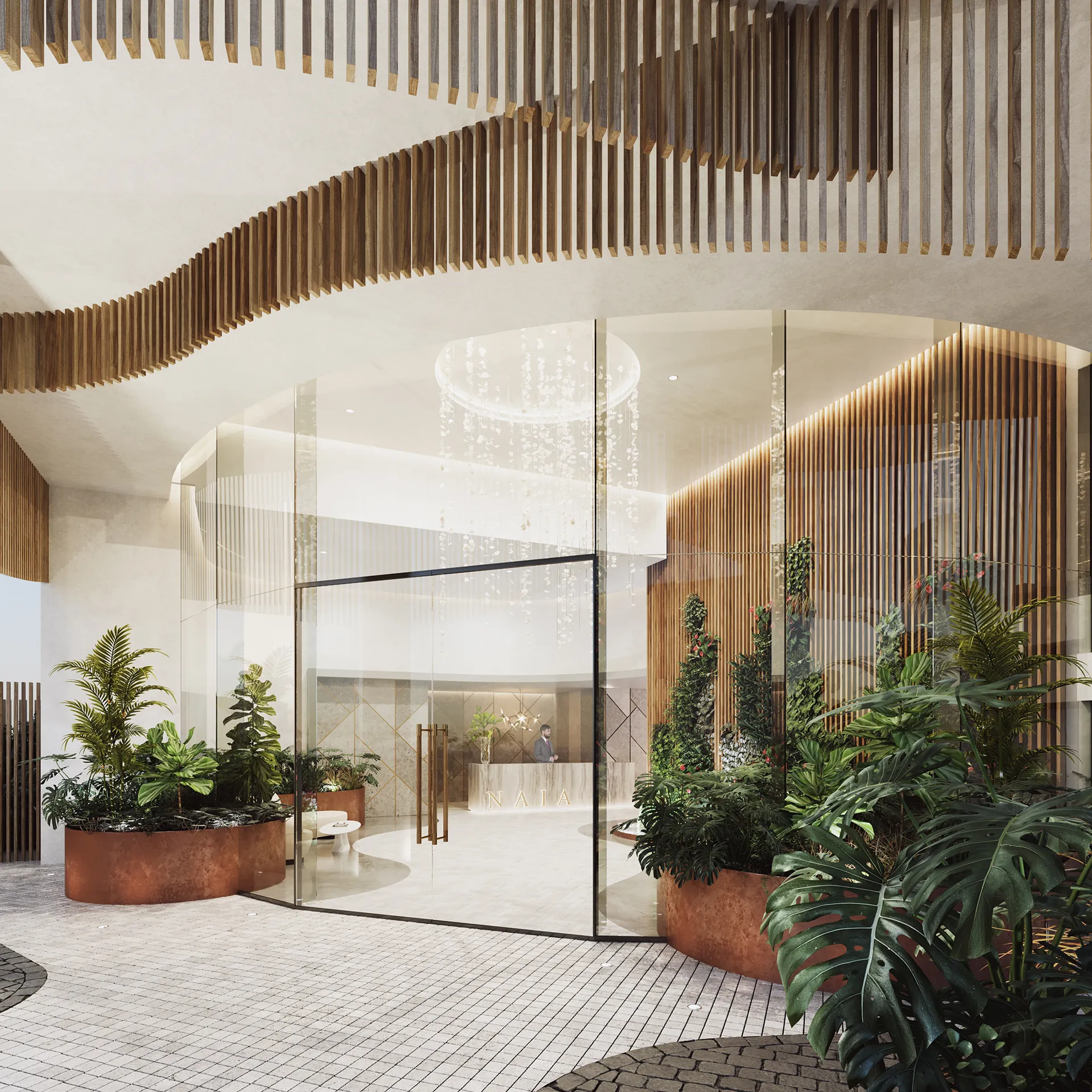 Mermaid Apartment Gold Coast Australia Entrance Architectural Vr
