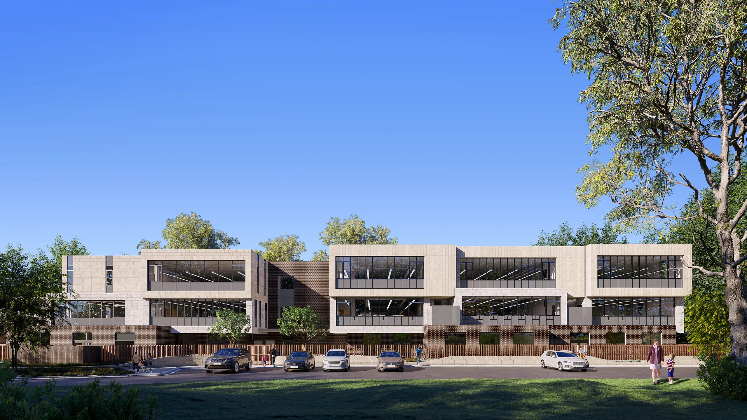 Arts Centre Perth Australia Fassade eye level Hyperrealistic Renders