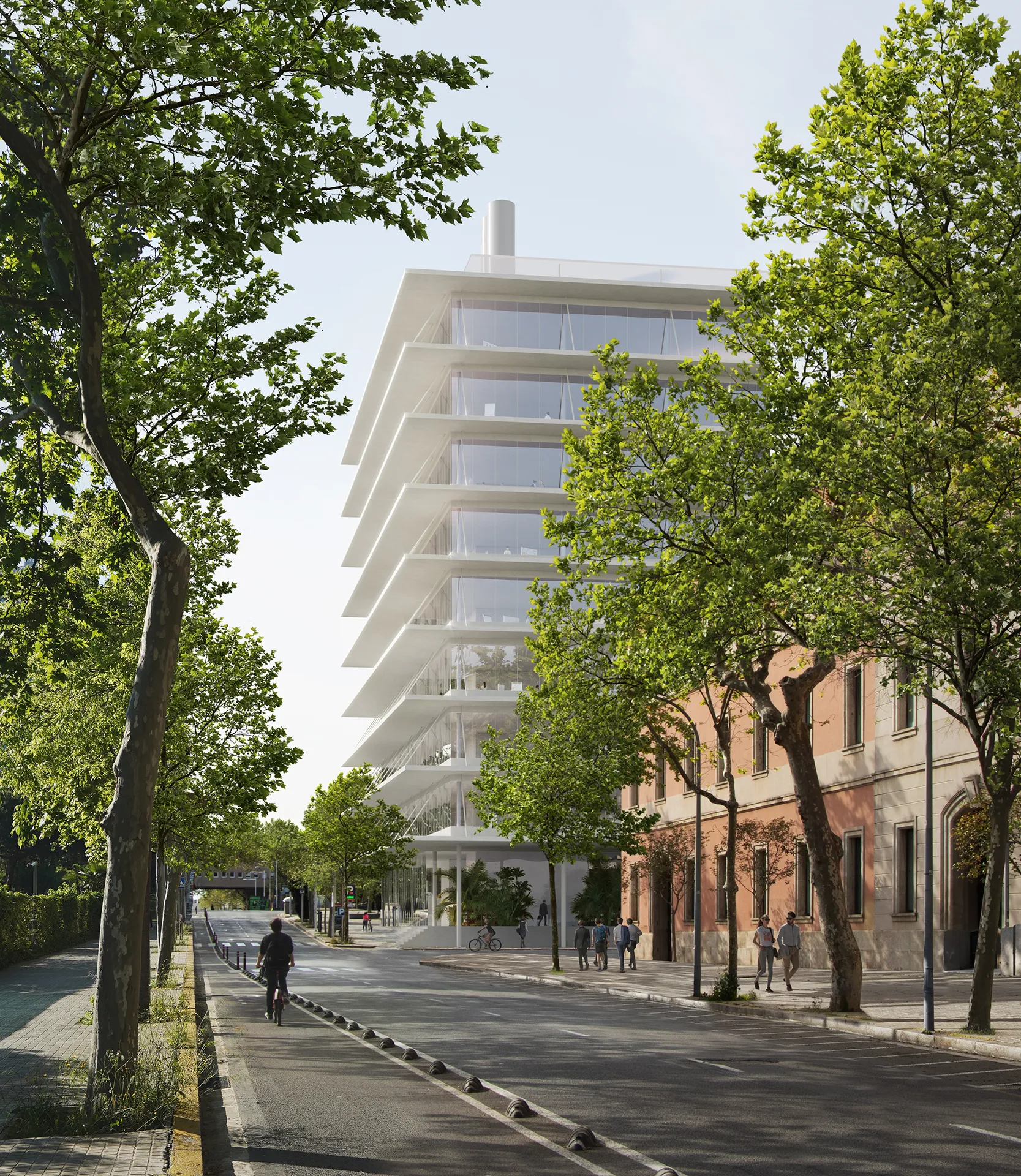 Research Mercat Peix Barcelona Fassade eye level Architectural 3D
