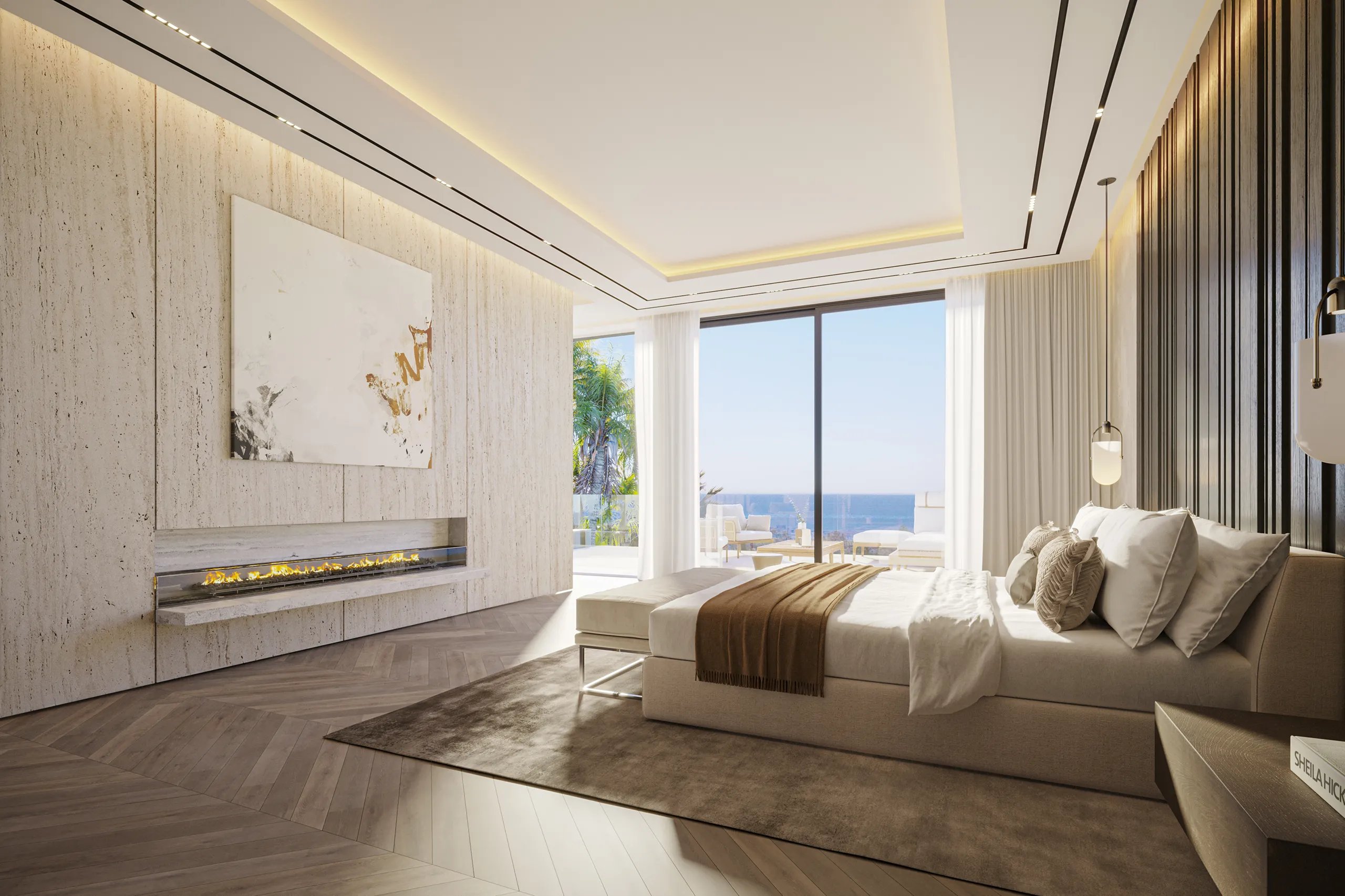 Villa lujo Marbella Dormitorio Inmobiliario virtual tour
