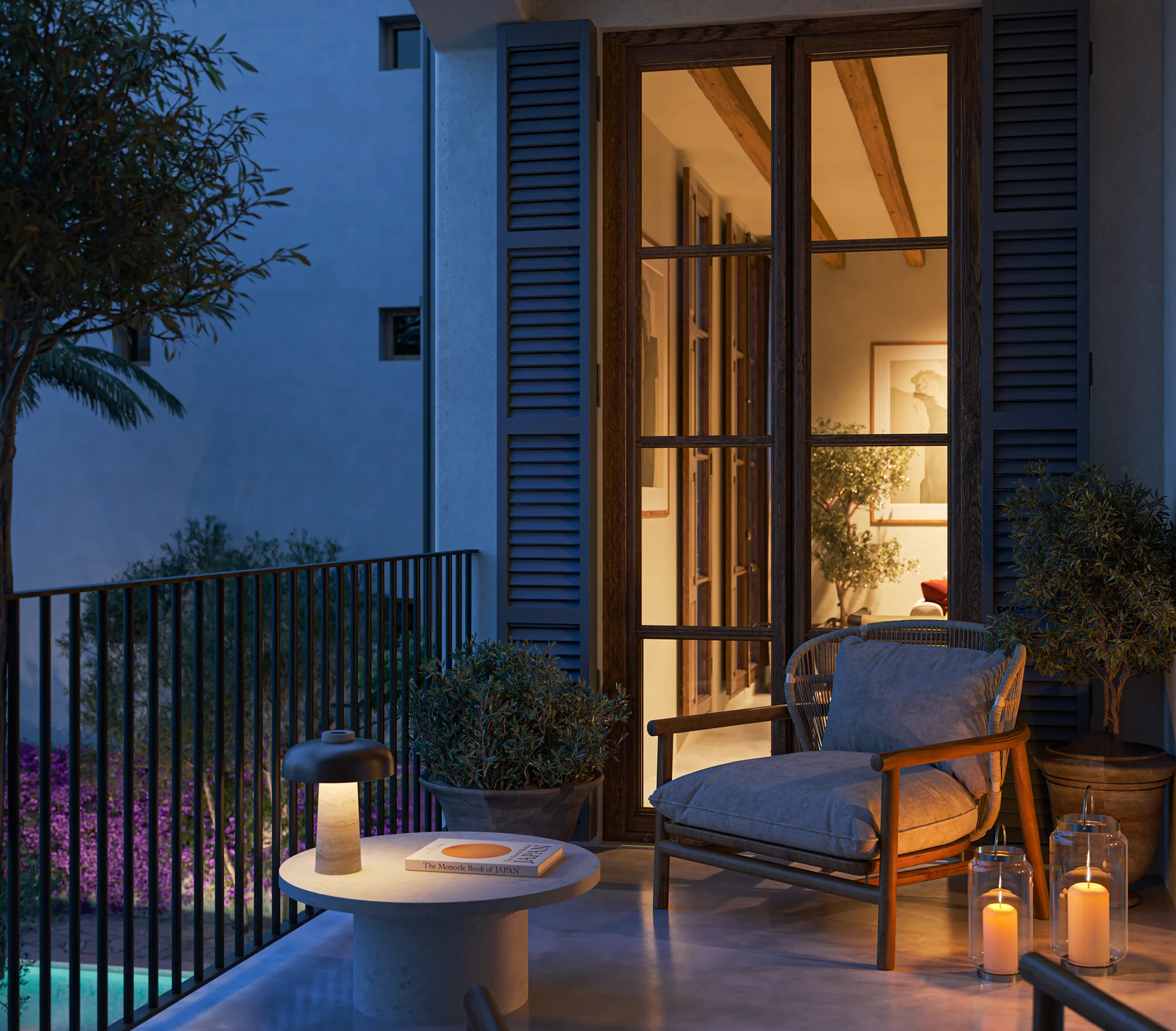 Cas Traginers Apartments Soller Mallorca Balcony real estate vr
