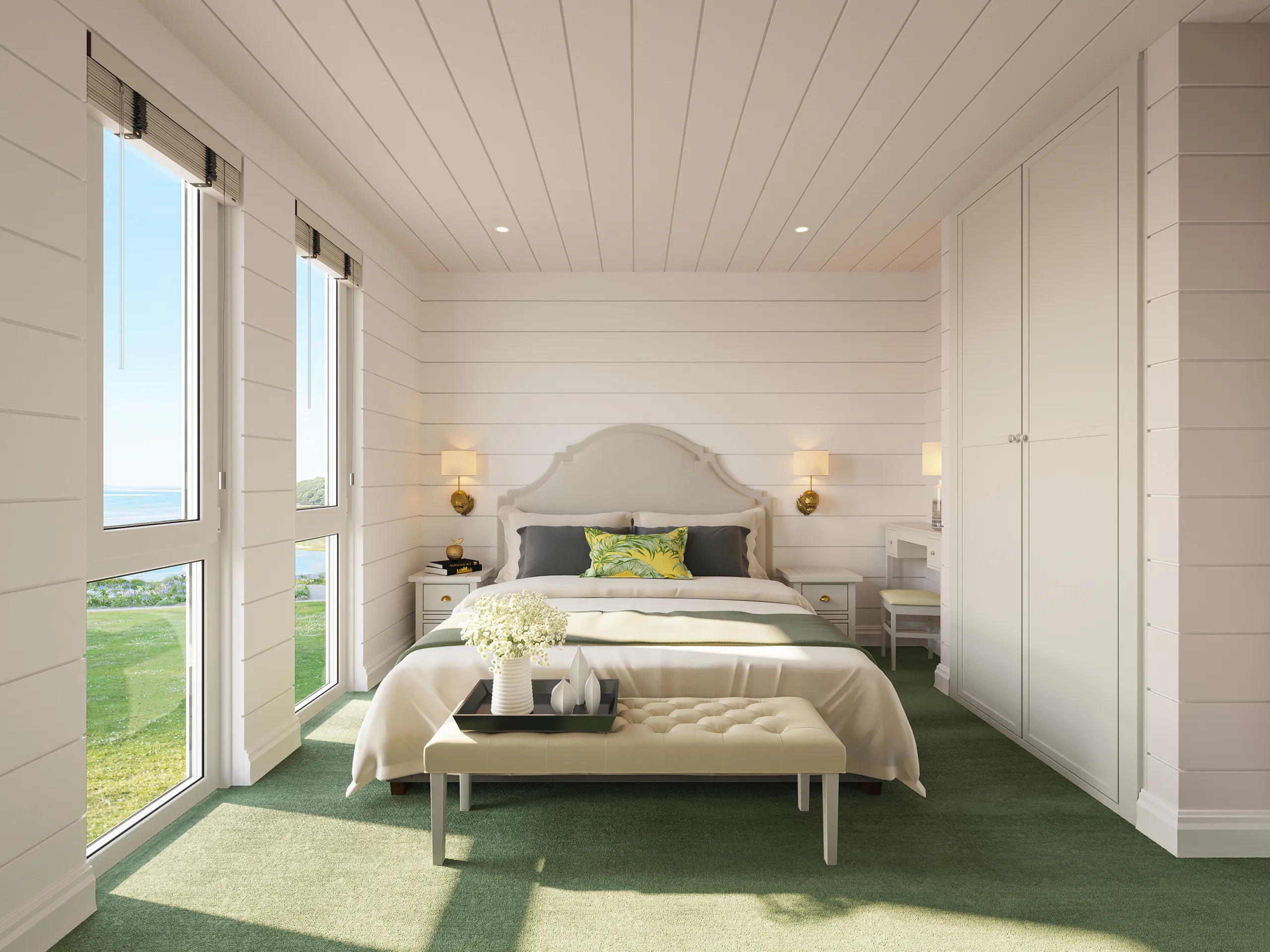 Lodge Dylan South Wales Uk Bedroom Hyperrealistic Virtual Tour