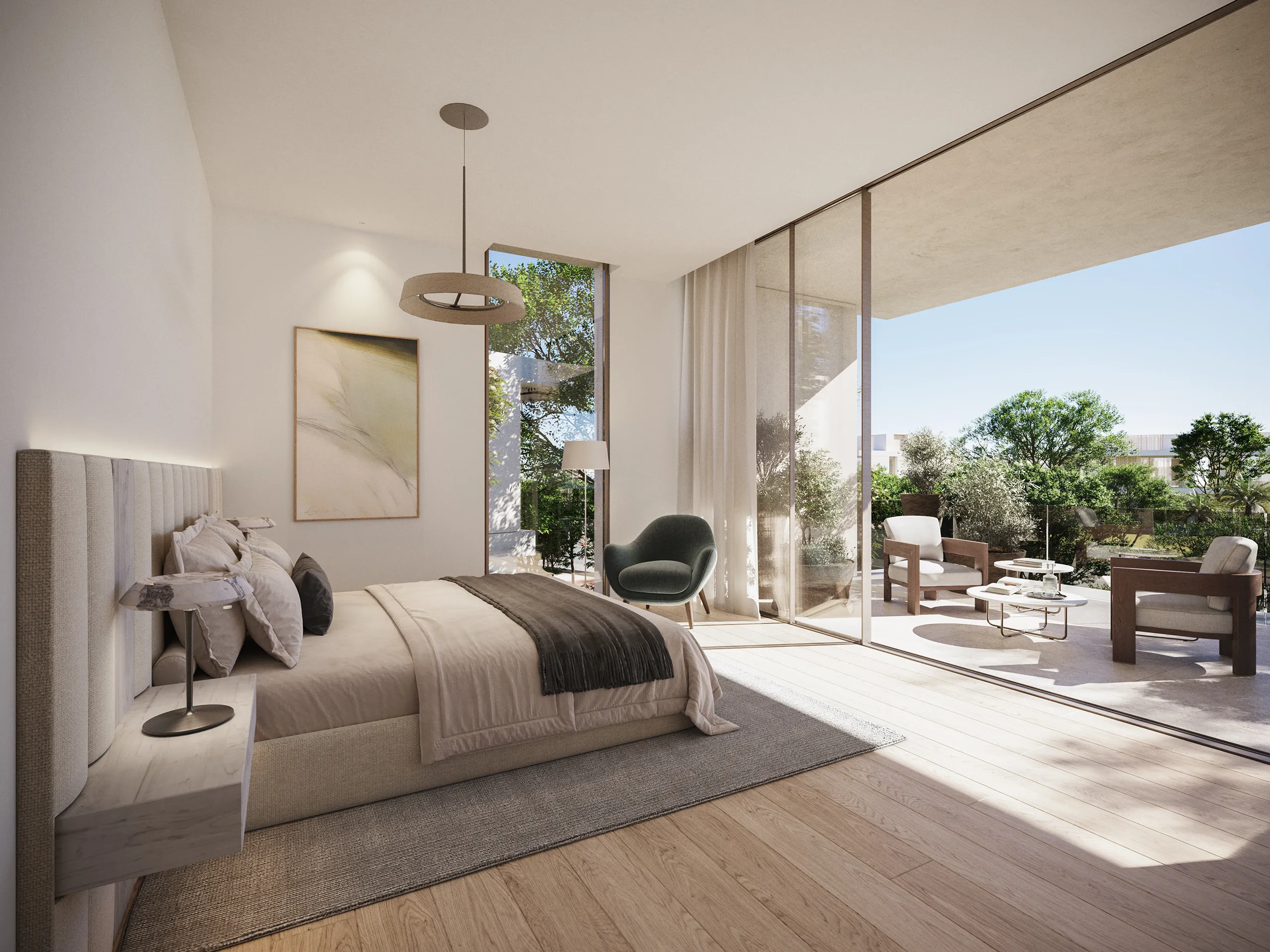 casa Dubai Dormitorio Tour Virtual fotorrealista