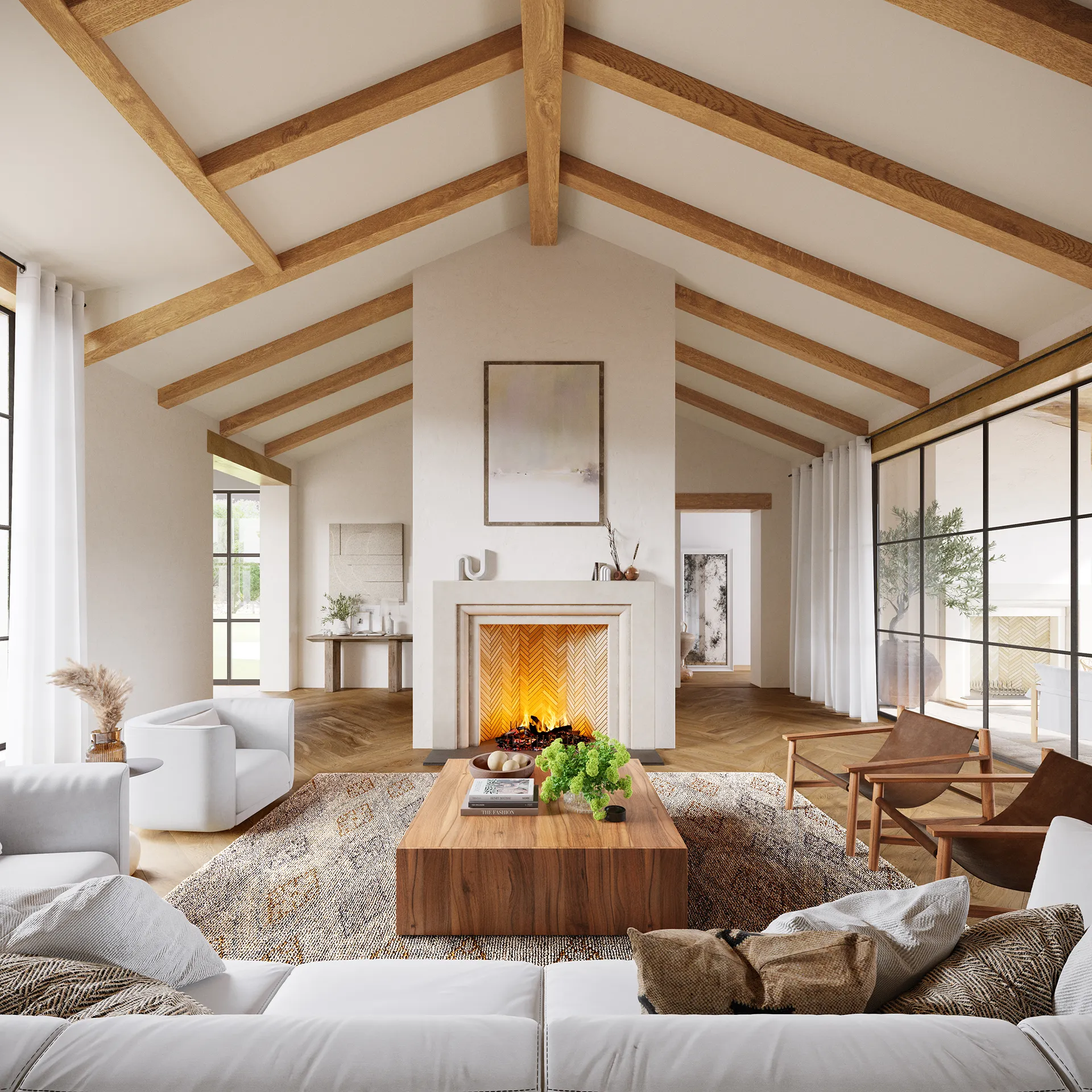 House Laguna Usa Living Hyperrealistic 3D