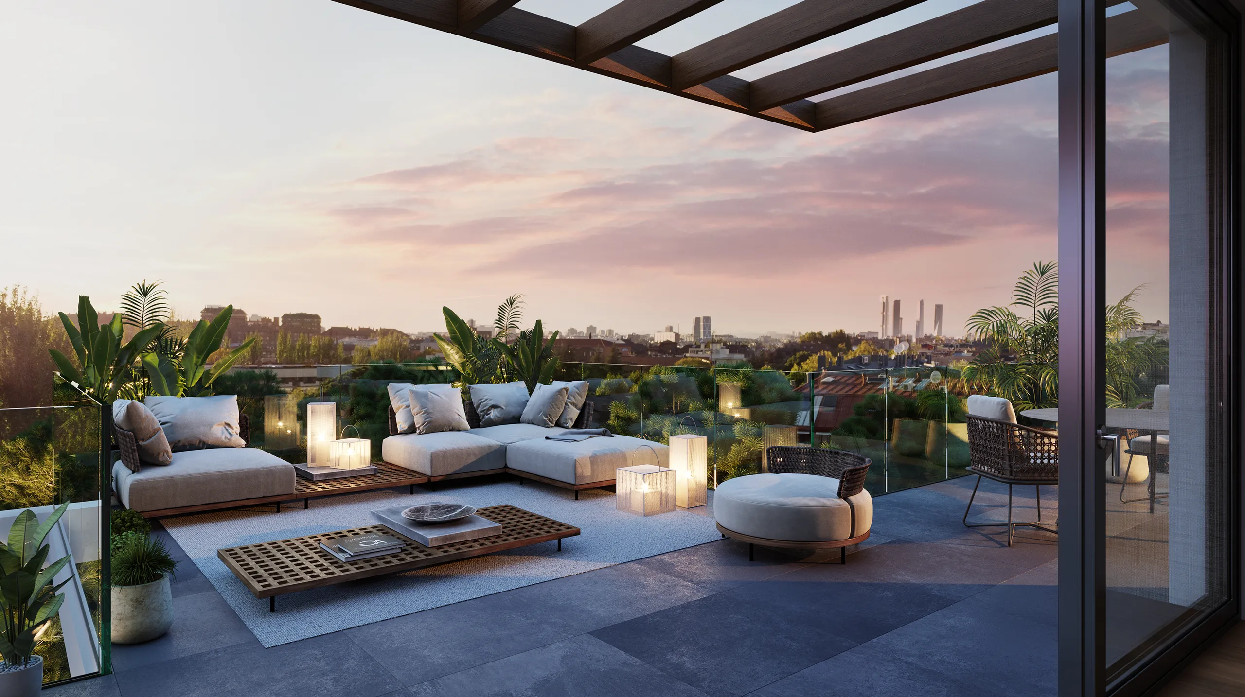 Vivienda Madrid Madrid piscina Visualizacion fotorrealista