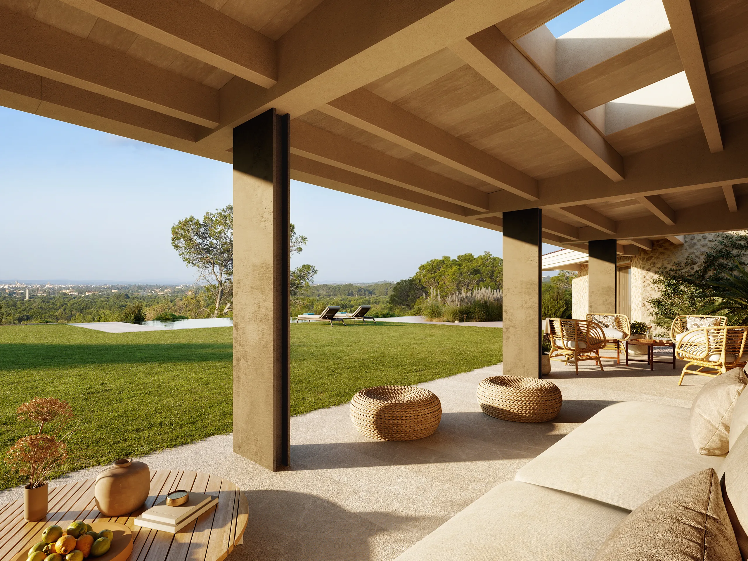 House Bunyola Mallorca Dining Hyperrealistic Virtual Tour