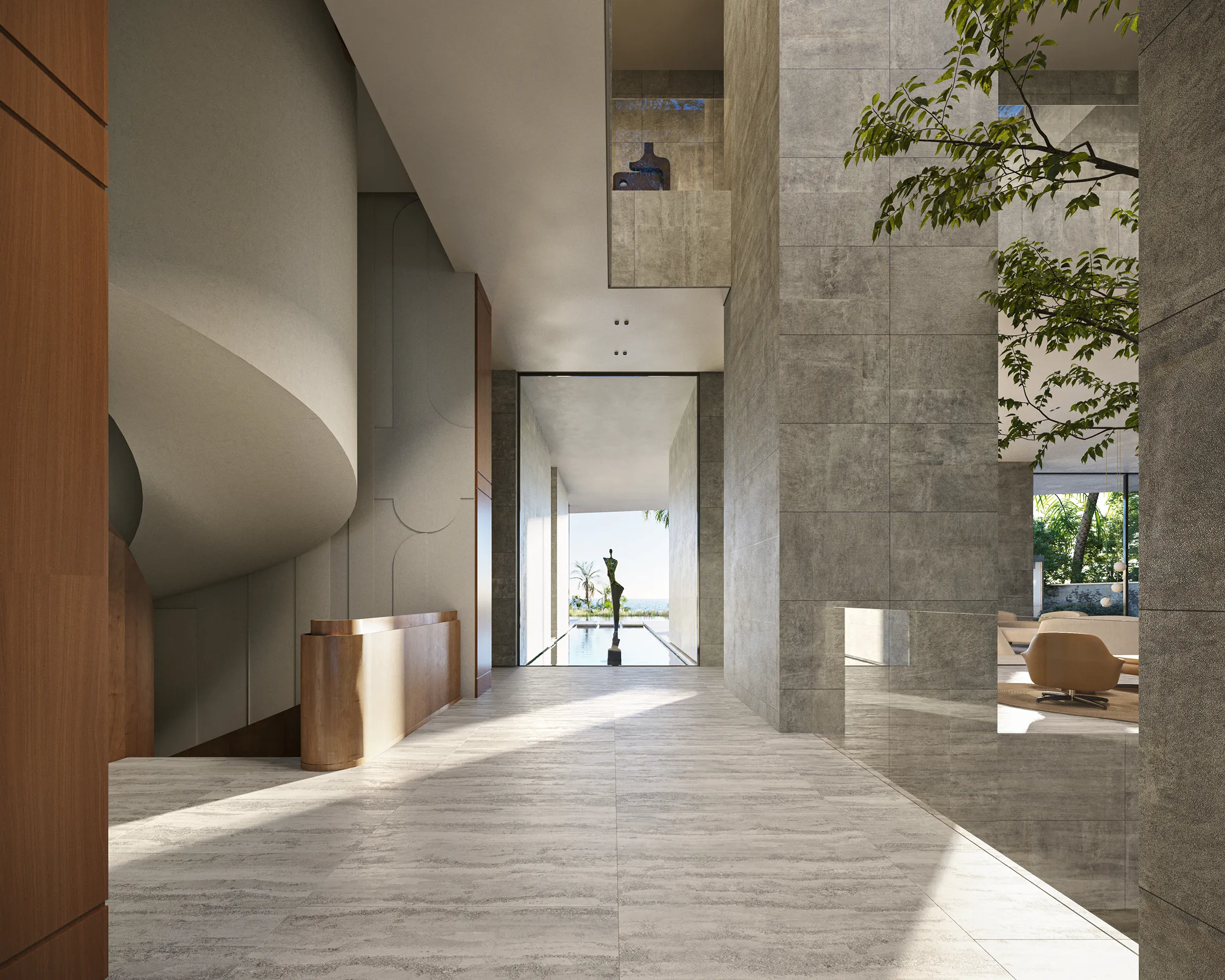 Villa Bay Jumeirah Bay Dubai pasillo Inmobiliario virtual tour