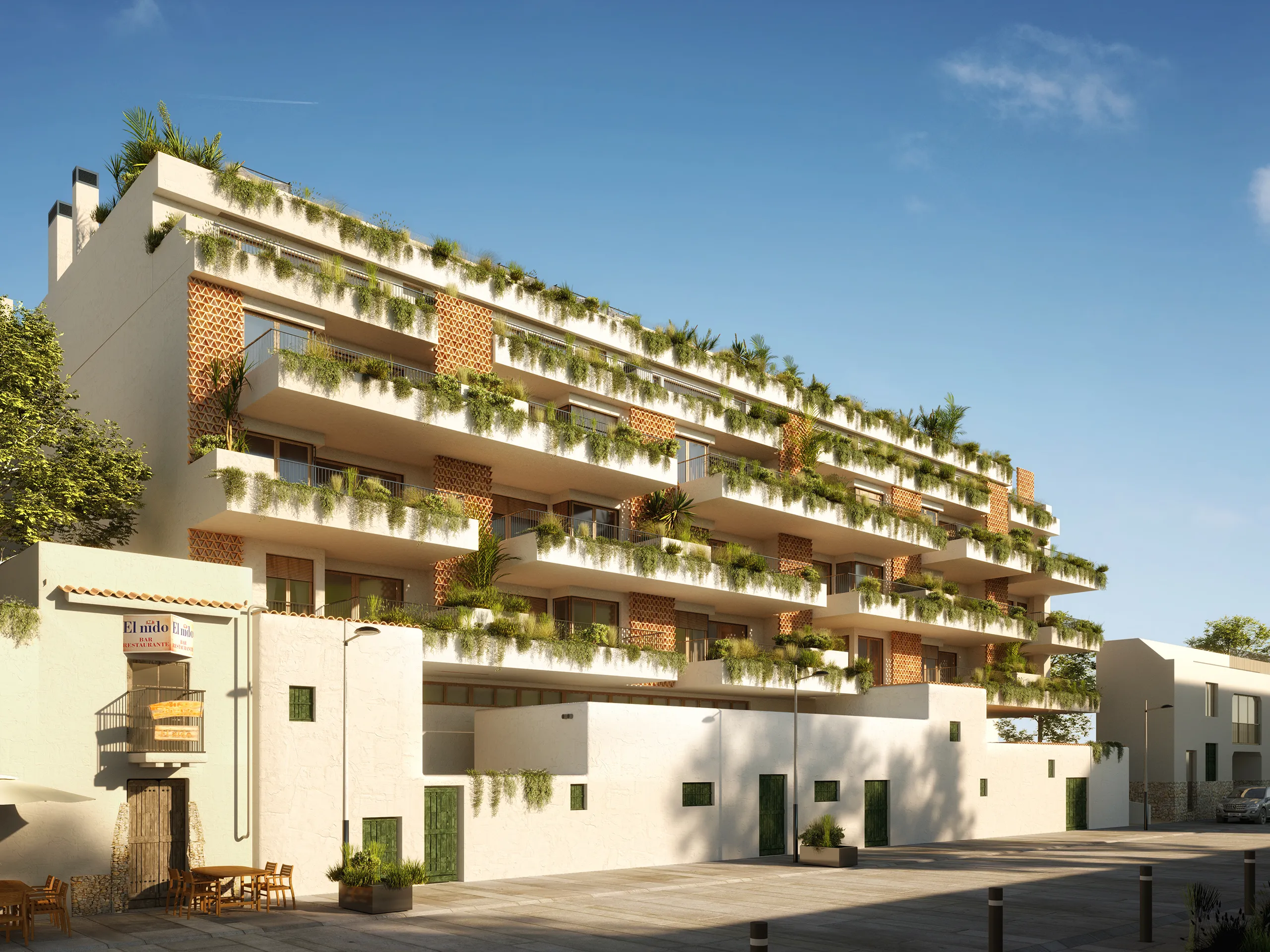 Sta Eulalia Sta Eulalia Ibiza Fassade eye level architectural renders