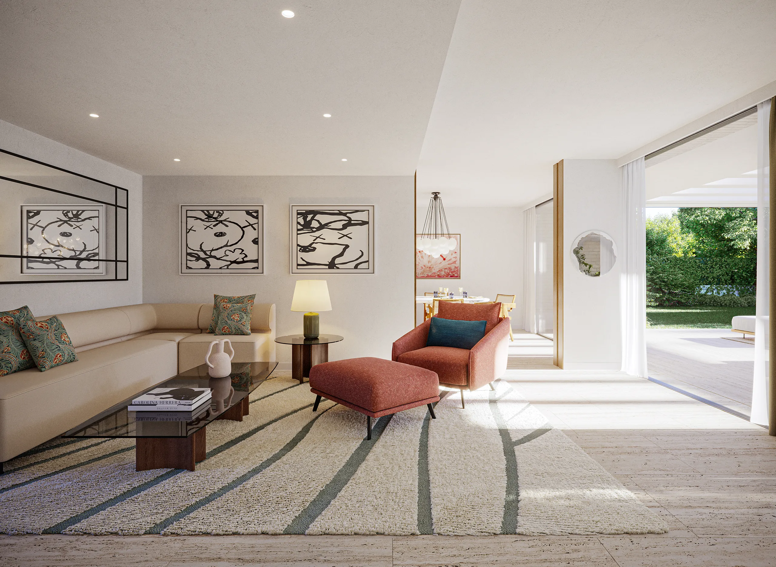Villa Aravaca Madrid Living 3D Architecture