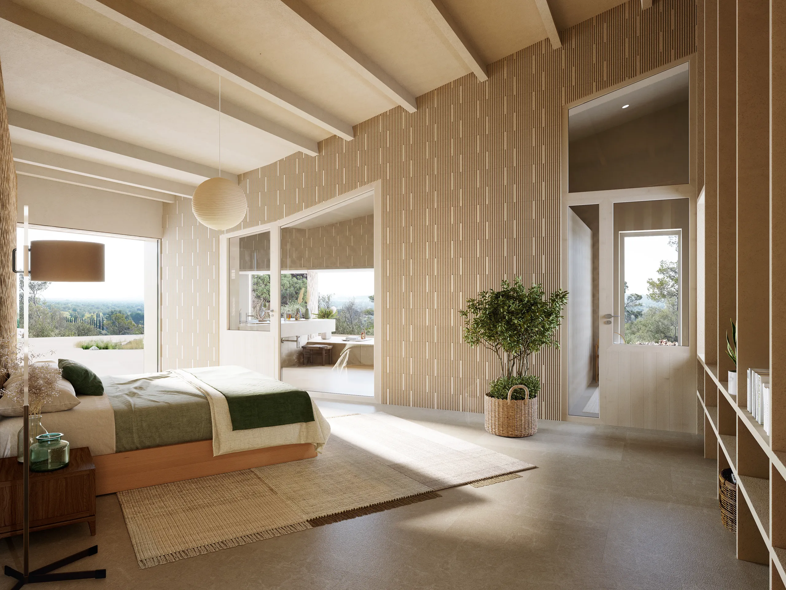 House Bunyola Mallorca Garden Property Branding 3D