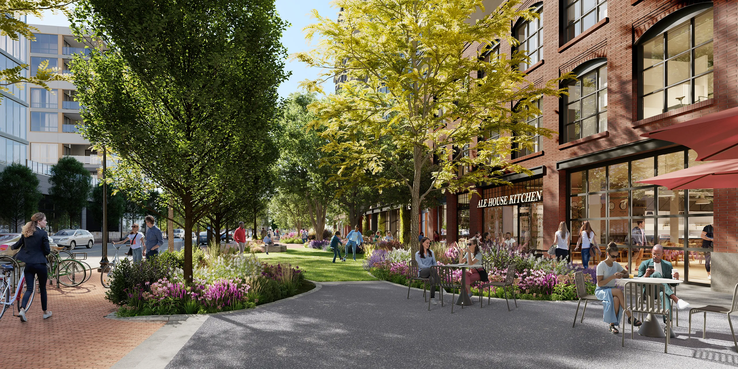 The Stacks Masterplan Washington Usa Common Areas Photorealistic Cgi
