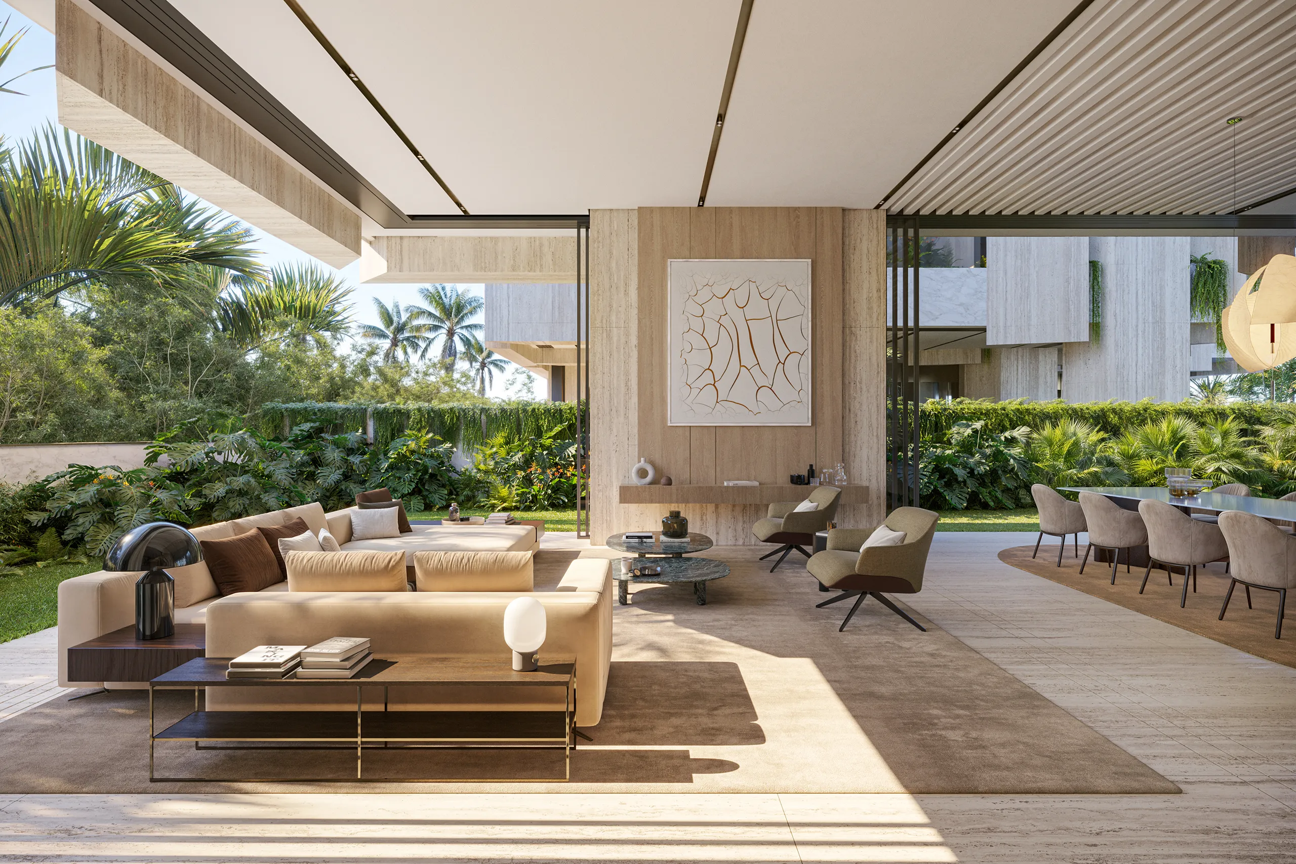 Villa La Mer Dubai sala estar Branding Inmobiliario