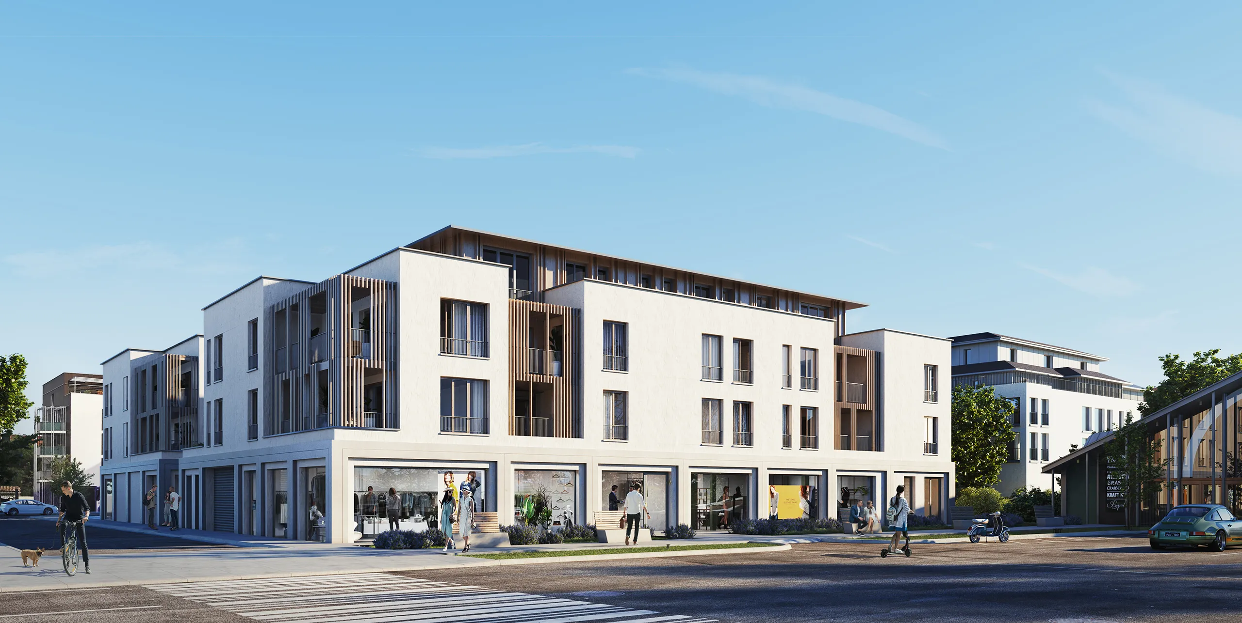 Housing La Teste De Buch (bordeaux) France Fassade eye level Hyperrealistic Vr