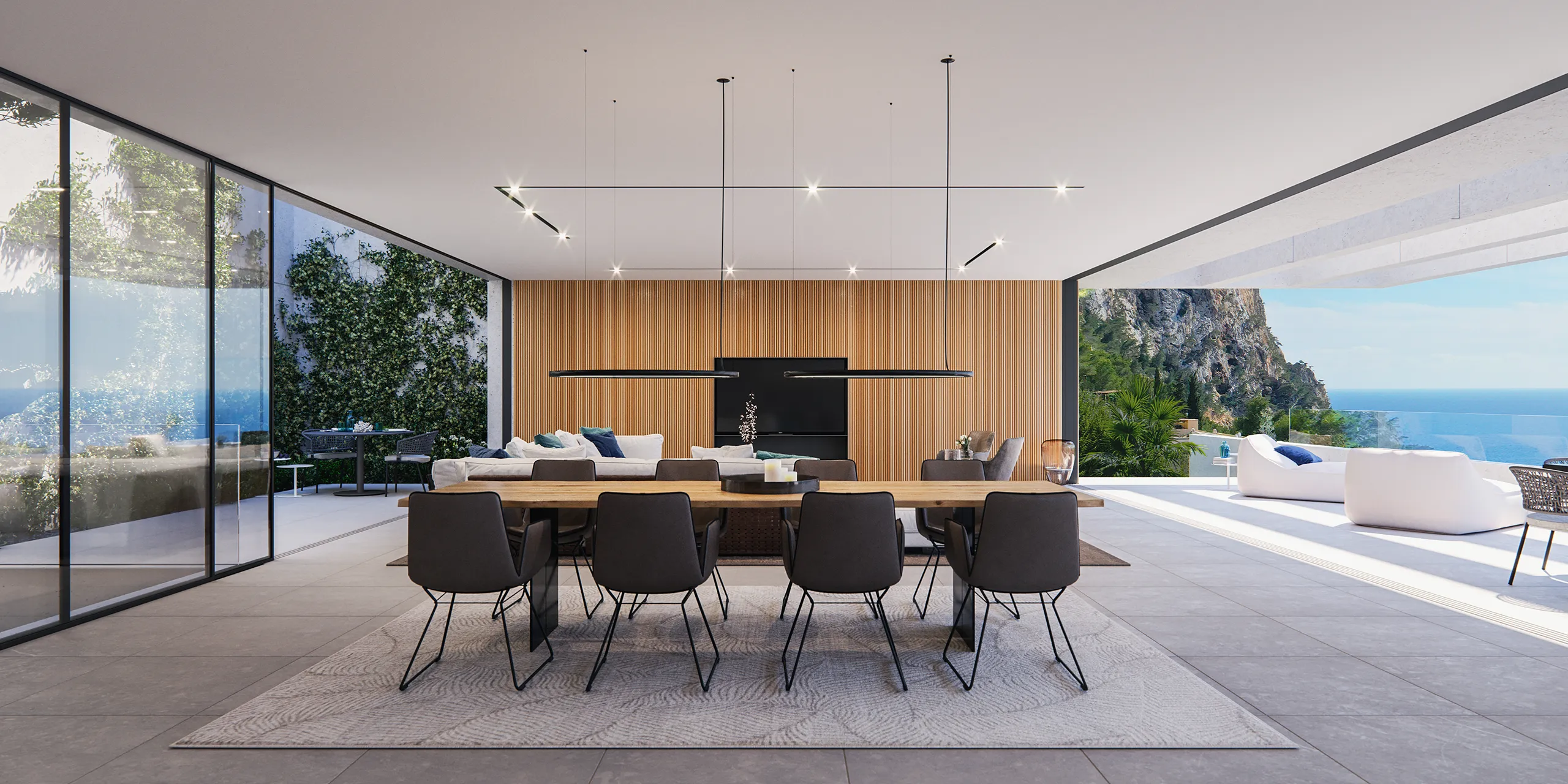 House Cala Llamp Mallorca Dining 3D Real Estate