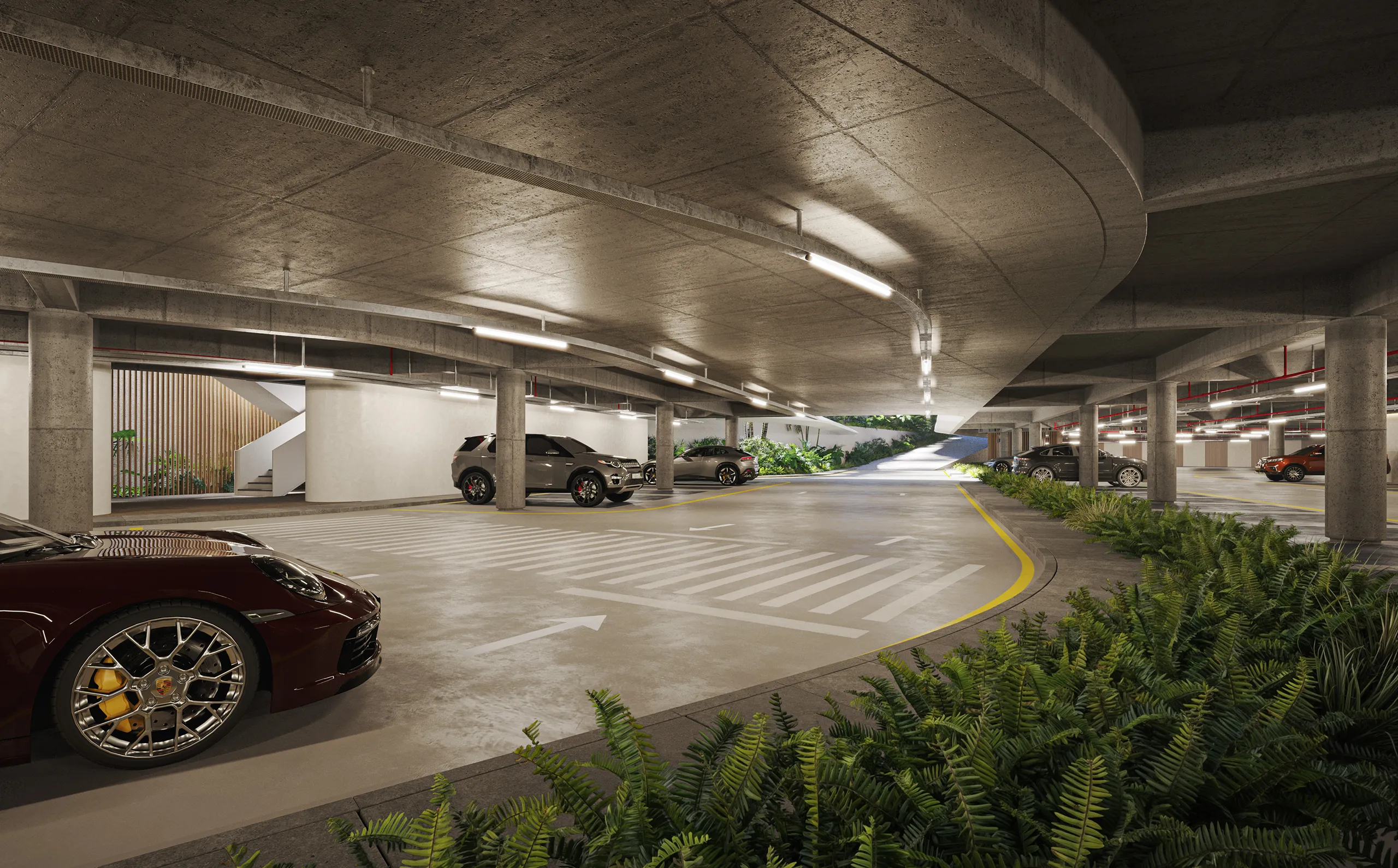 Apartment Punta Cana Dominican Republic Garage Photorealistics Cgi