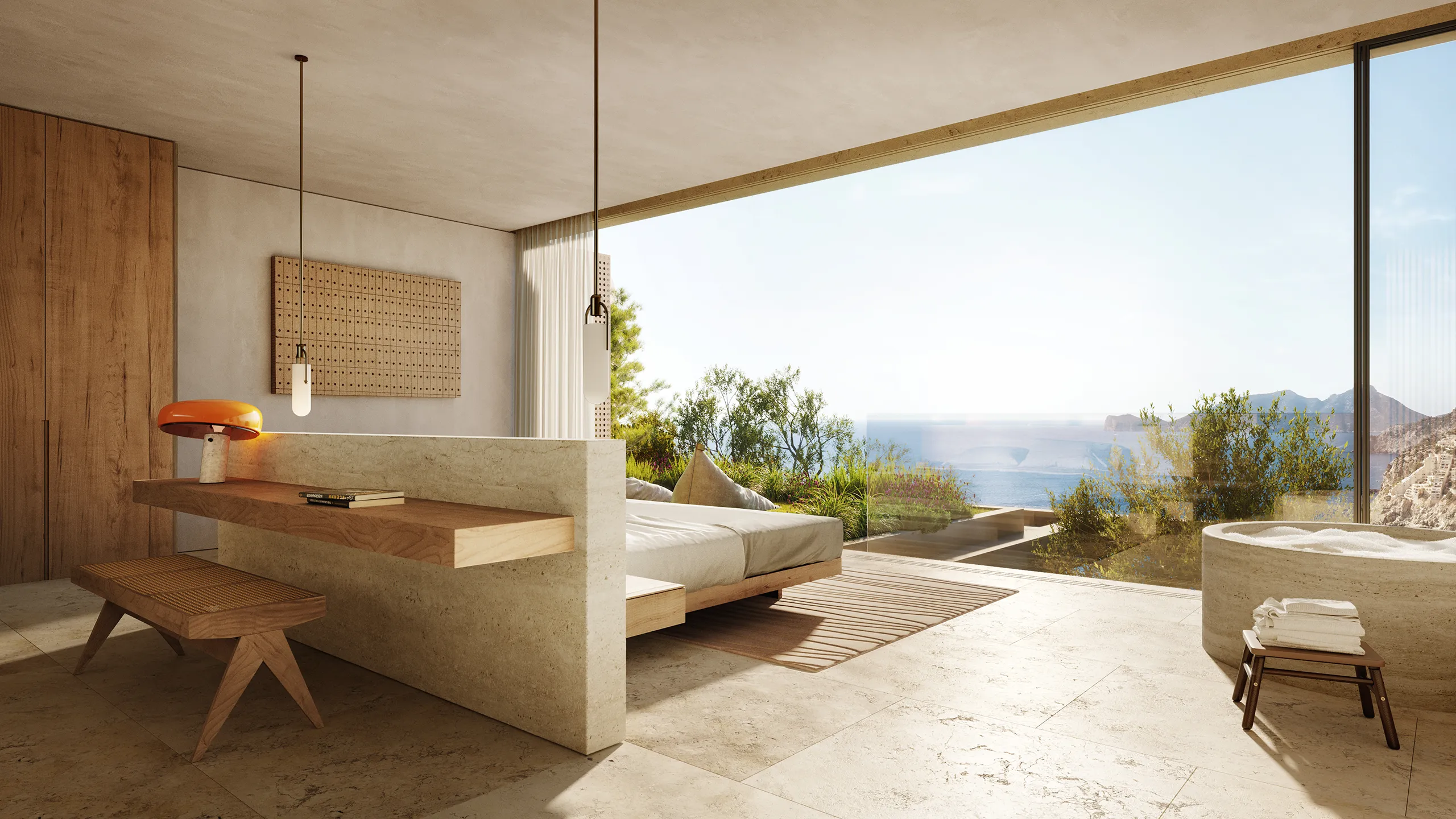 House Sunset Andratx Mallorca Office Renderings of Architecture