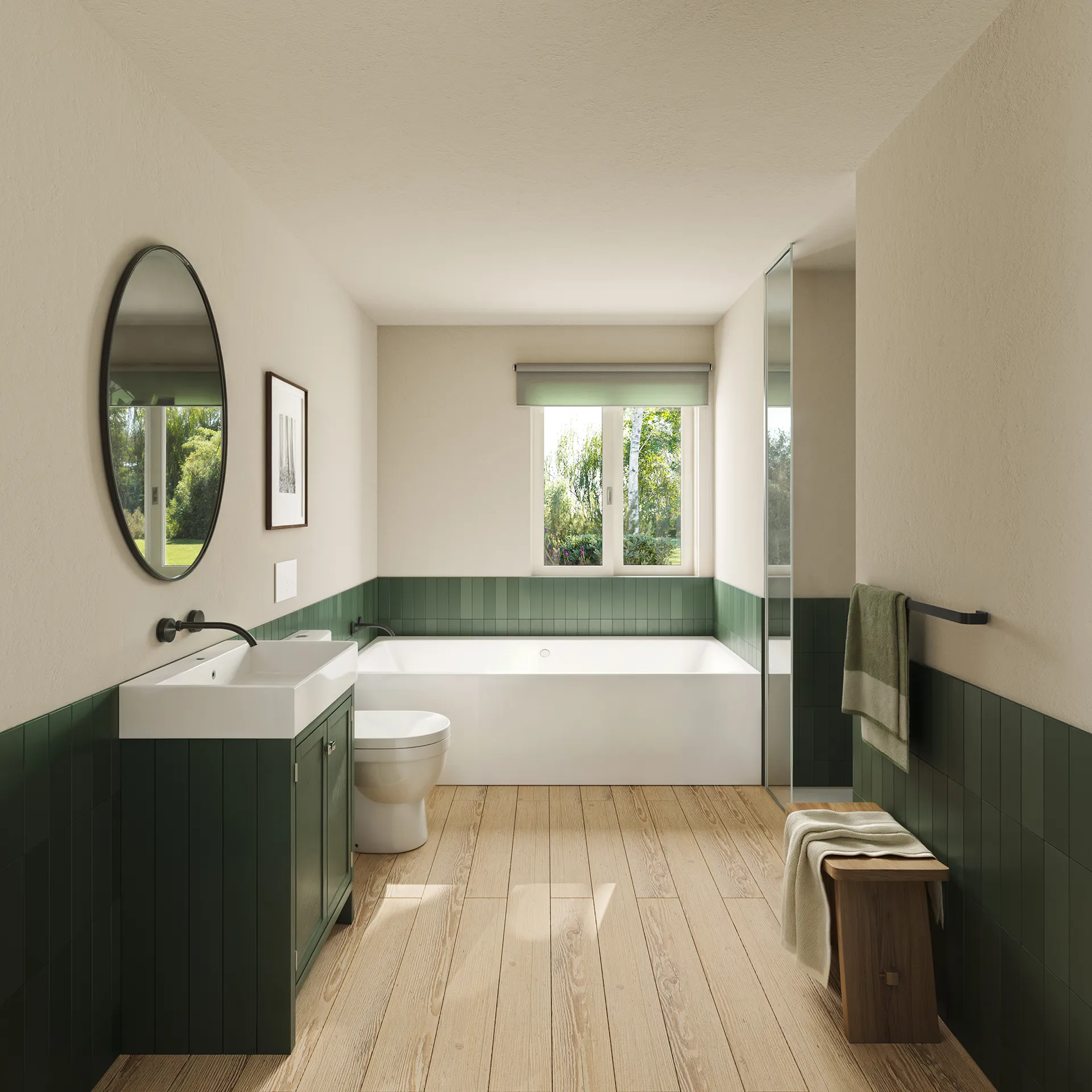 Lodge Slaley Northumberland Uk Bathroom architectural cgi