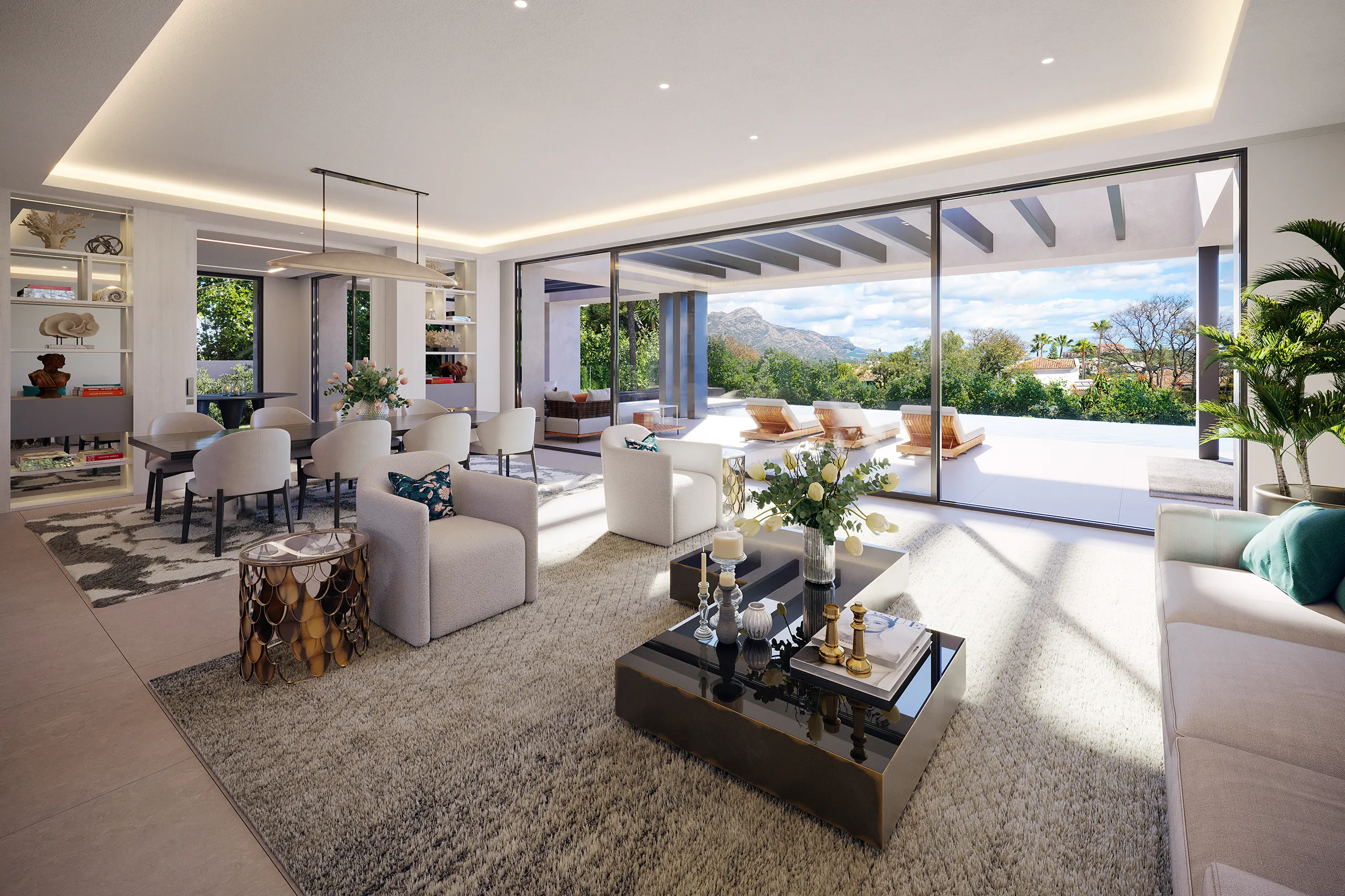 House Marbella Living Hyperrealistic Virtual Tour