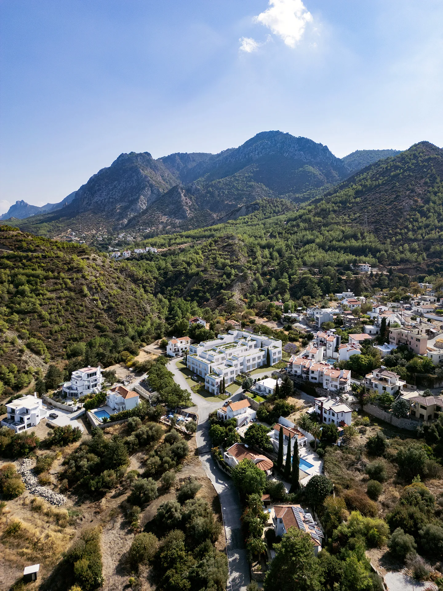 Apartments Kyrenia Cyprus Aerial view Architecture Renders