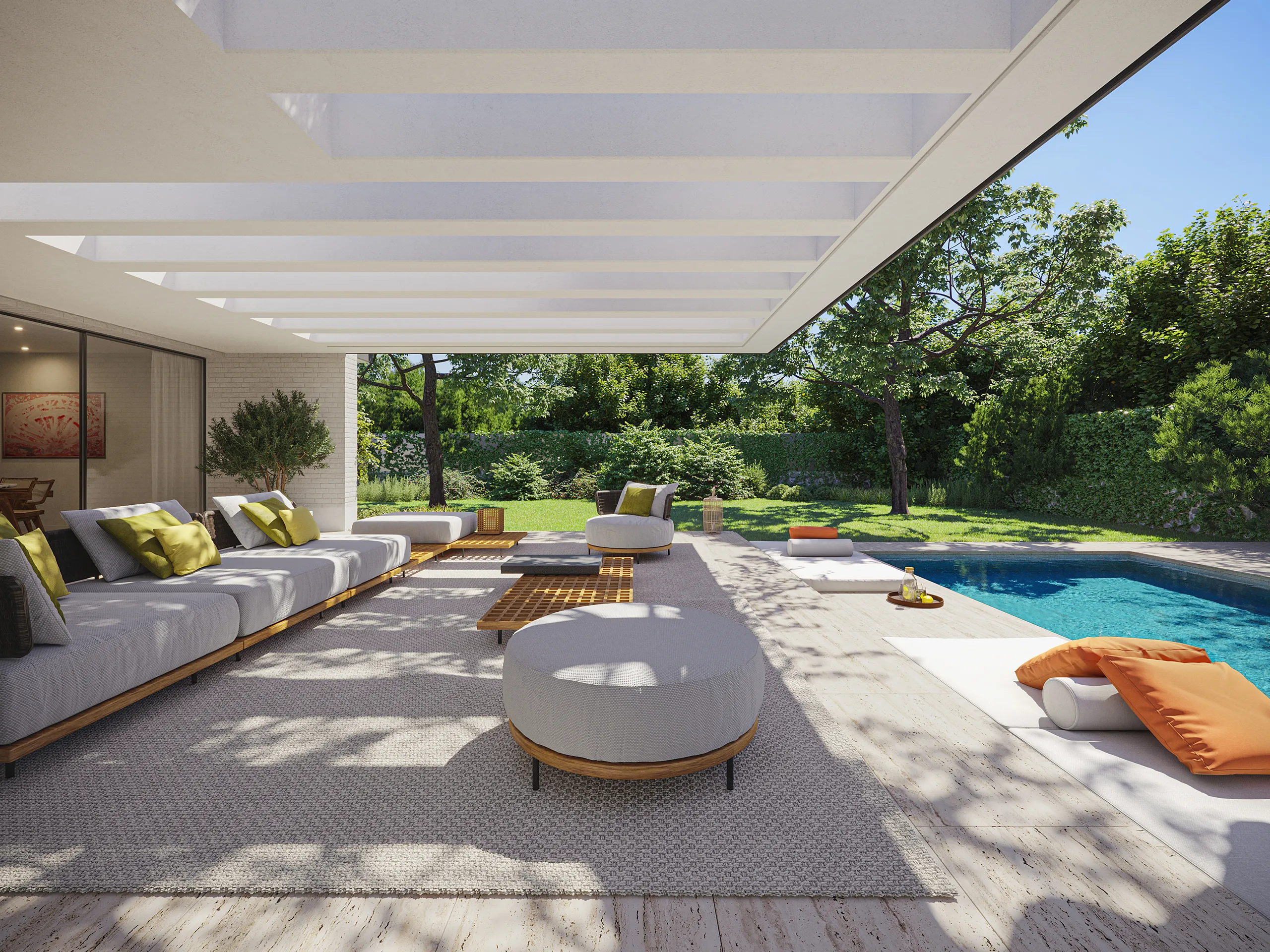 Villa Aravaca Madrid Pergola Architectural Cgis