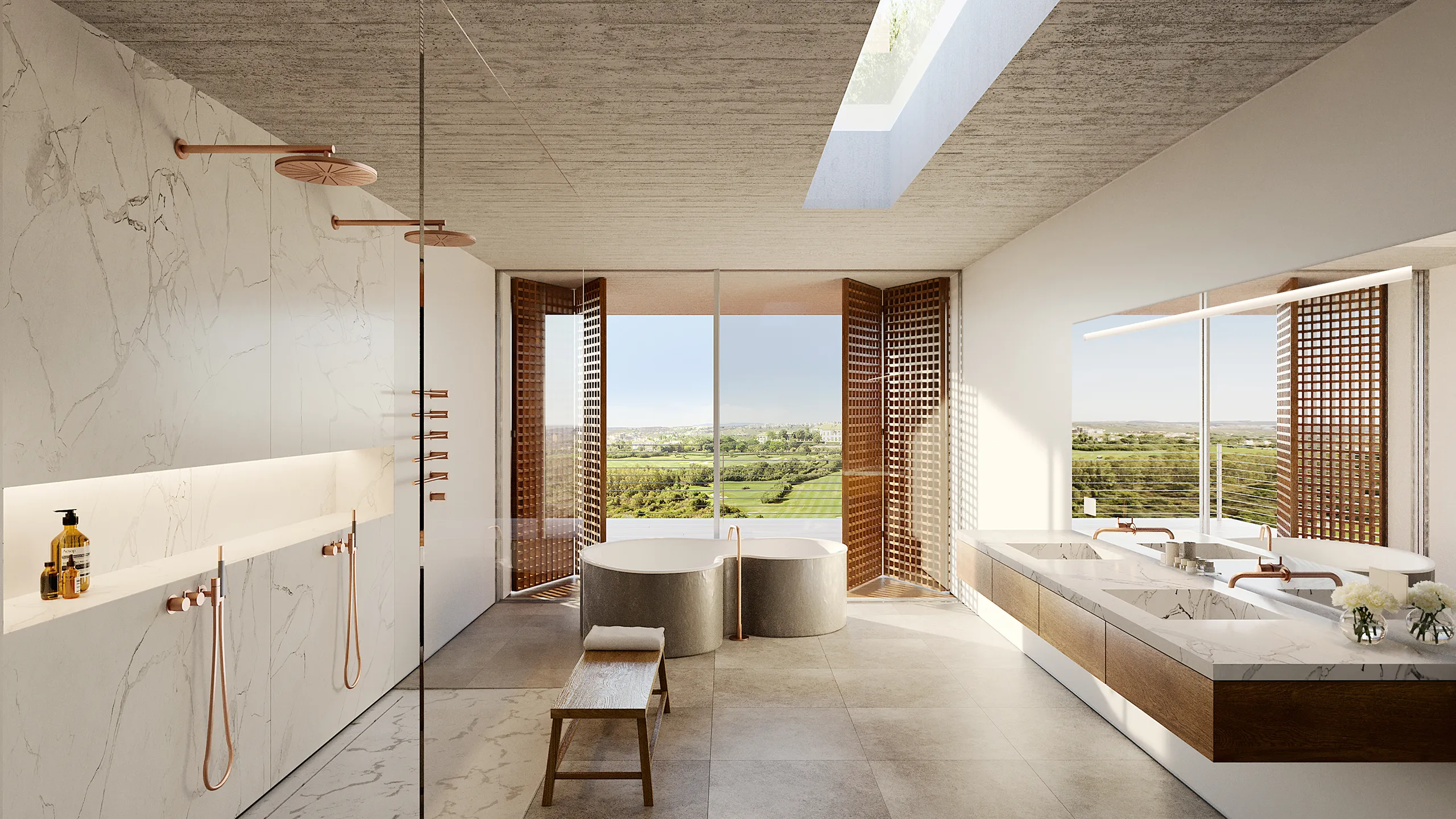 House Finca Cortesin Marbella Bathroom Photorealistic Renders
