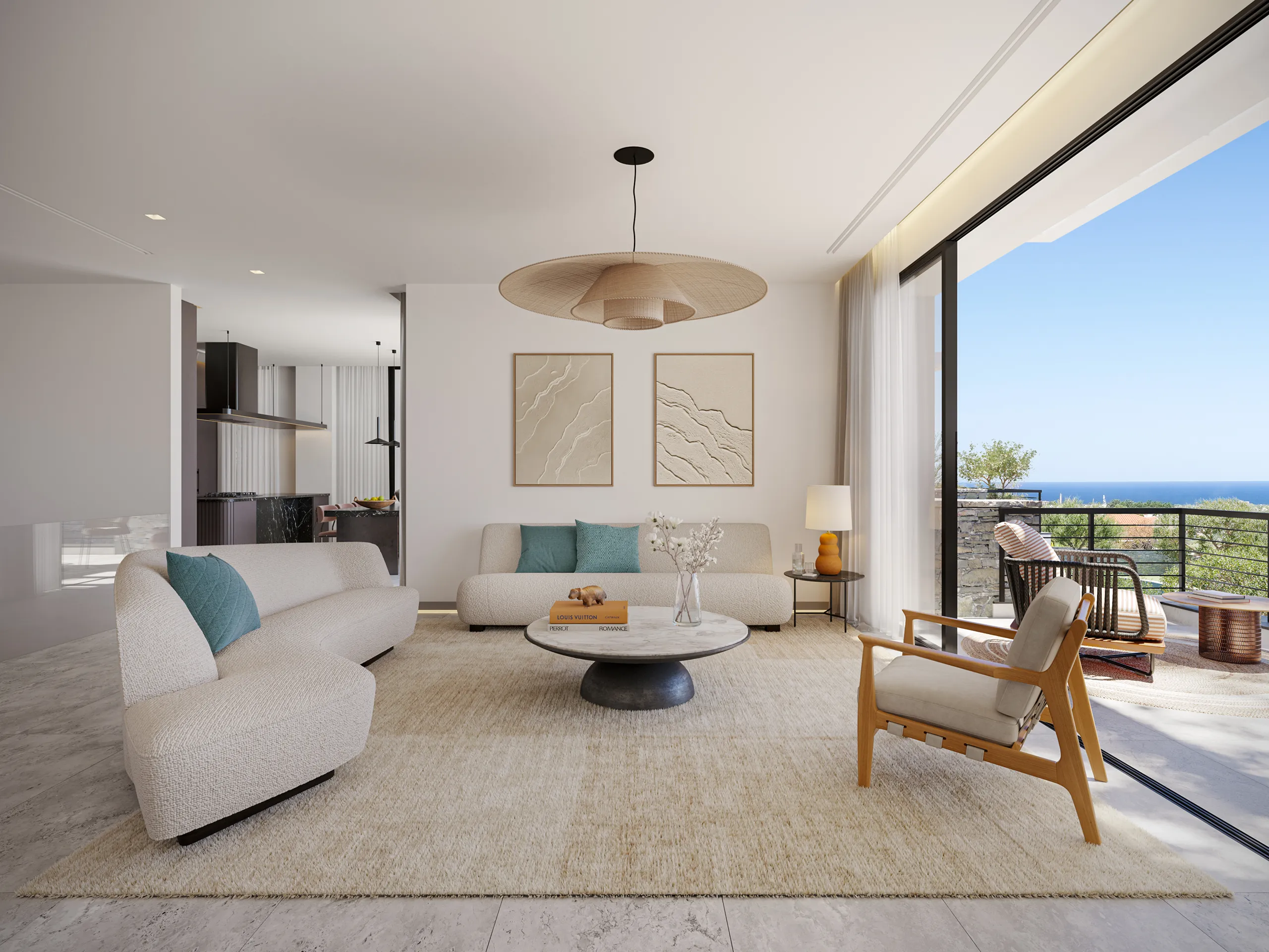 Terra Hill Alsancak Cyprus sala estar VR arquitectonica