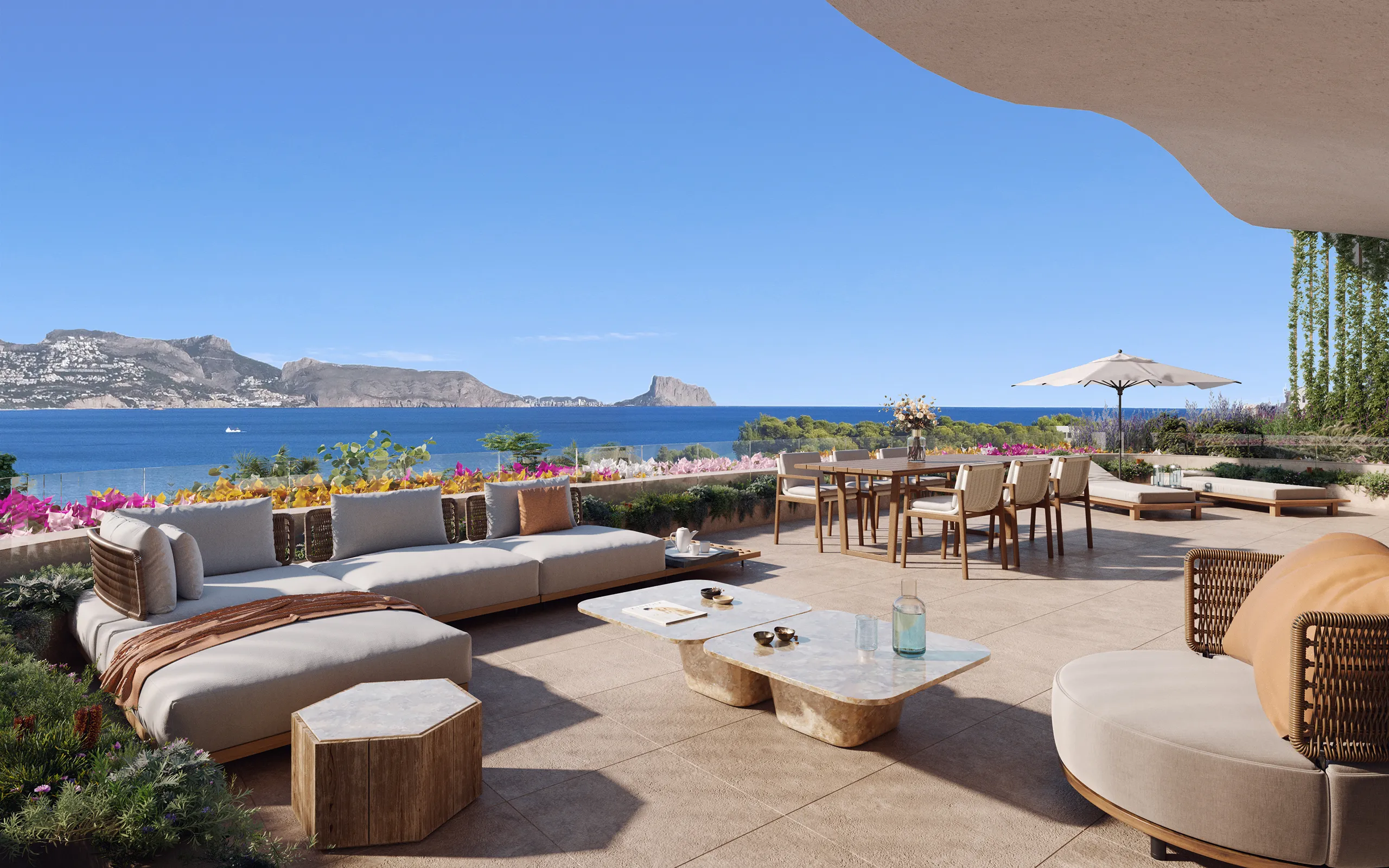 Apartaments Benidorm Alicante terrace Architectural Renders