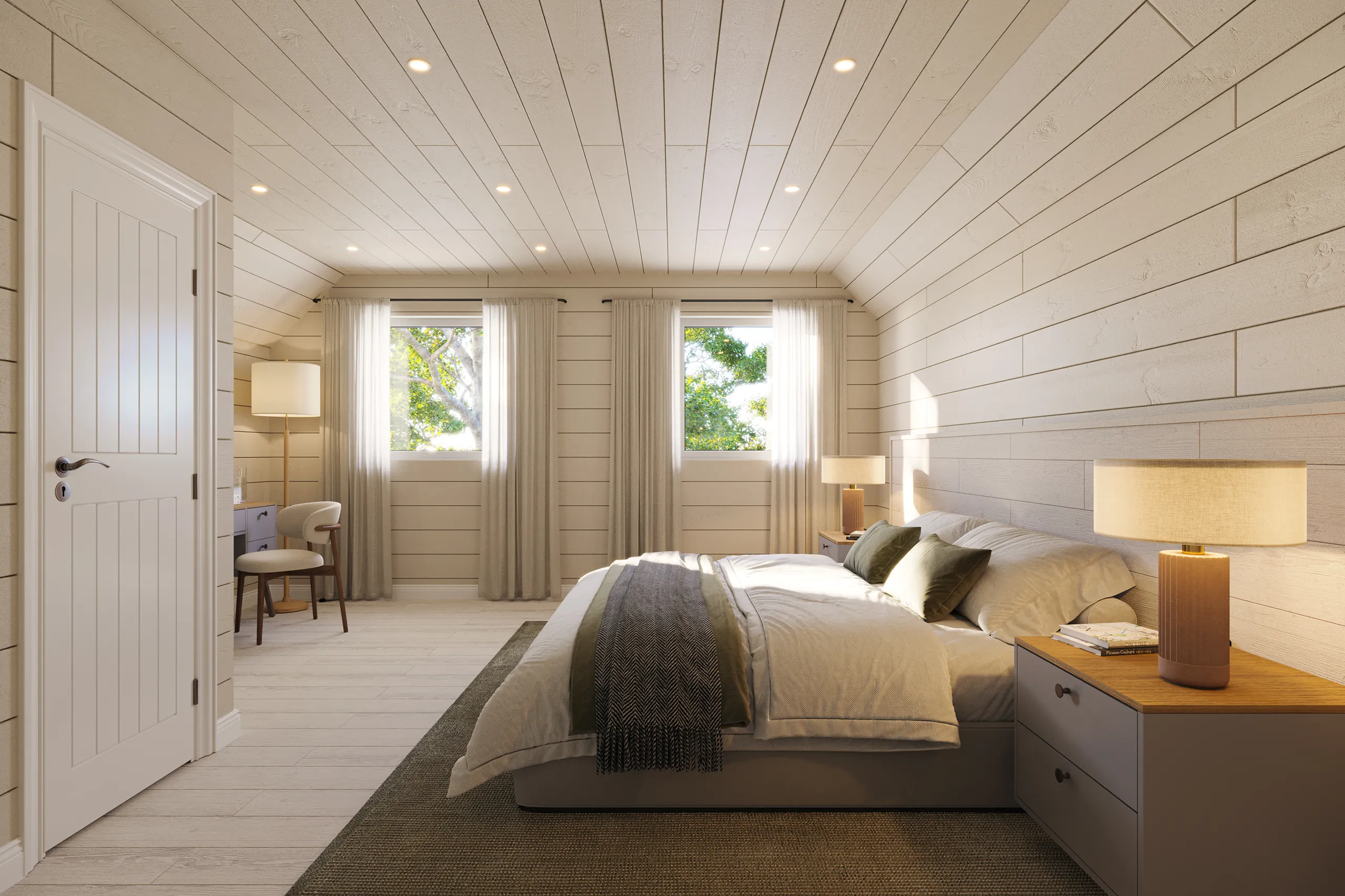 Lodge Slaley Northumberland Uk Bedroom Architectural Renders