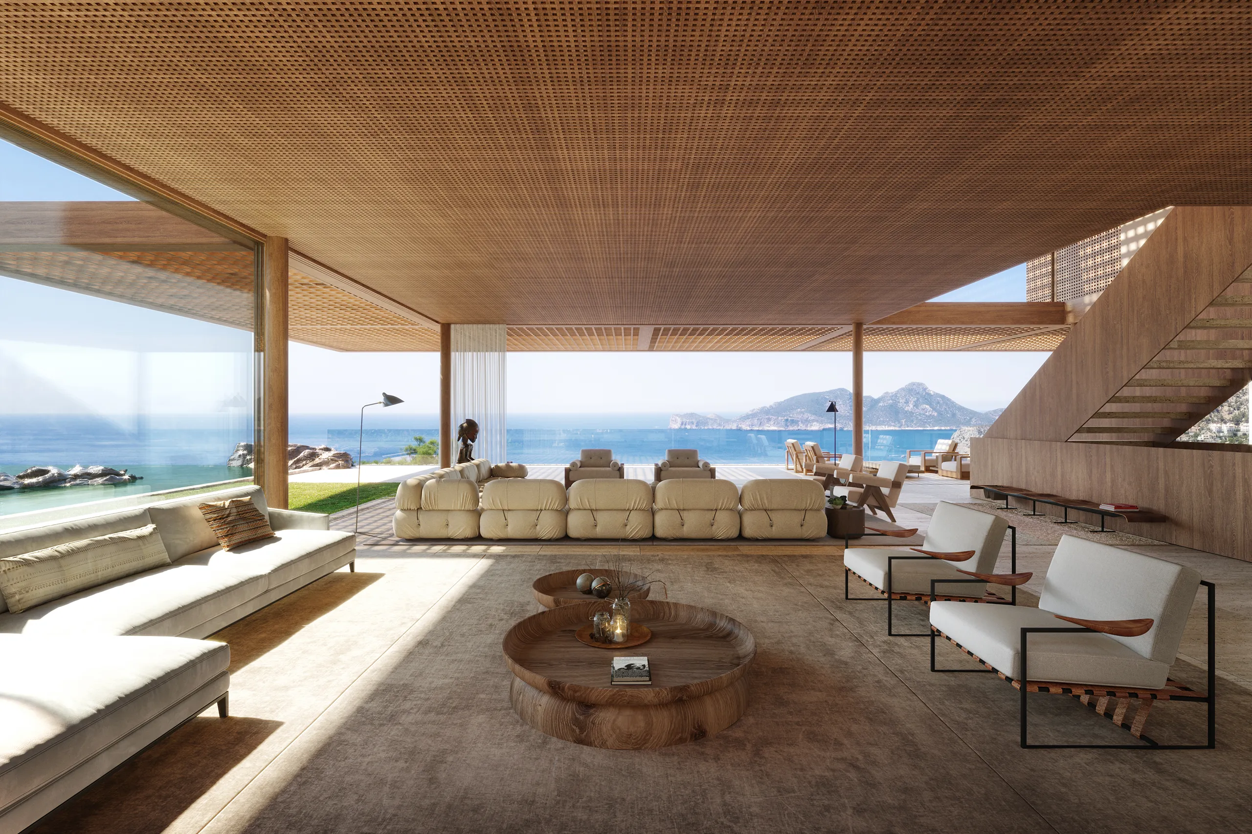Villa Puerto Andratx Mallorca Living Real Estate Visualization