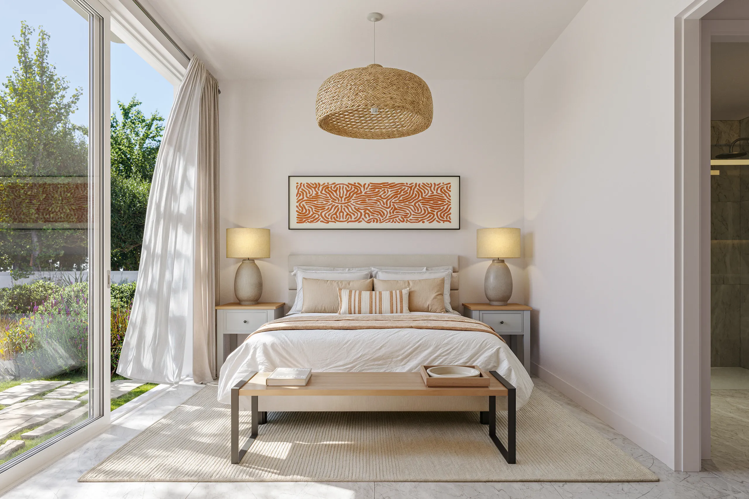 Housing Kyrenia Cyprus Bedroom photorealistic render