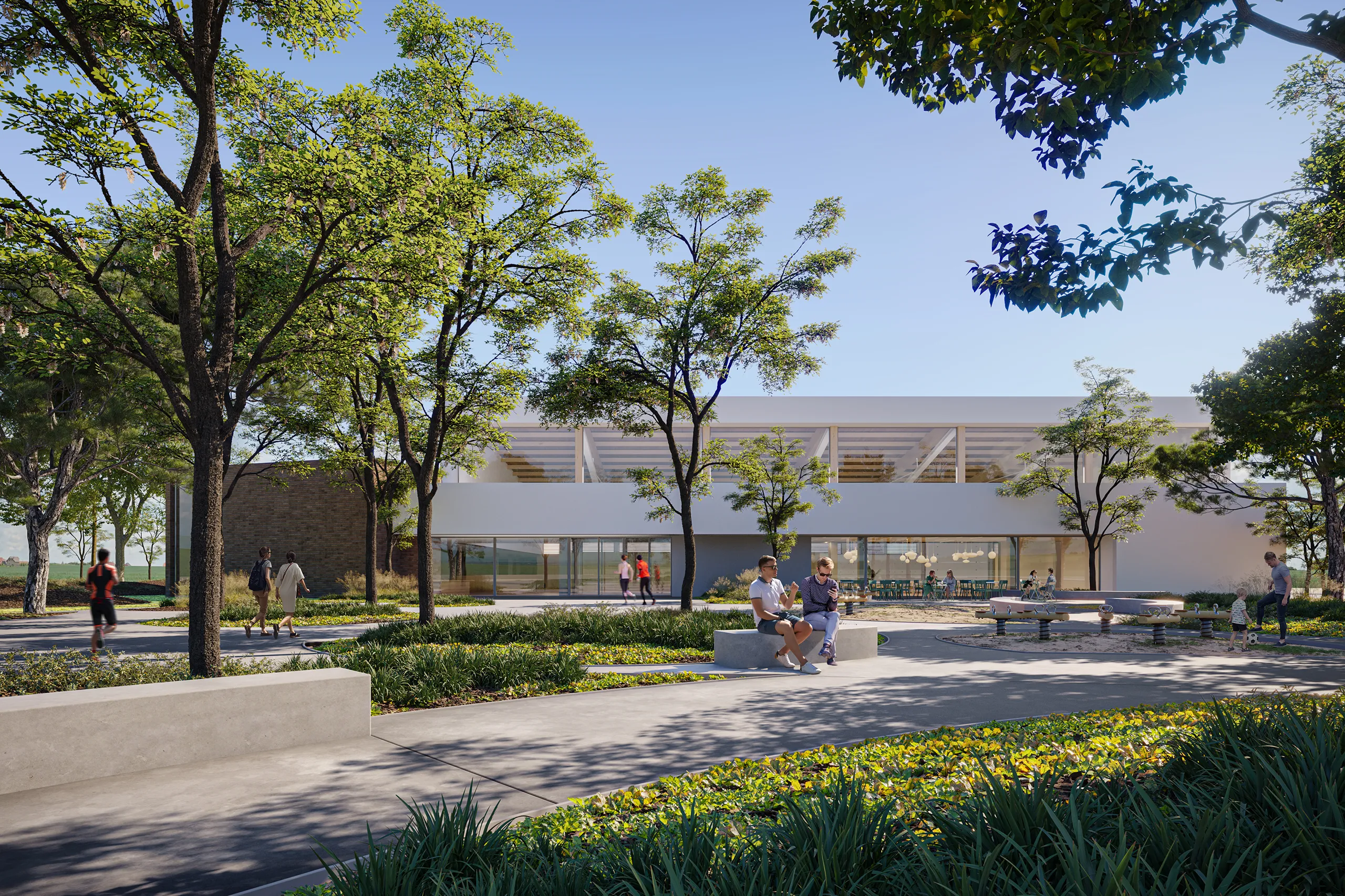 Esportiu Alpicat Lerida Common Areas Architectural Renders