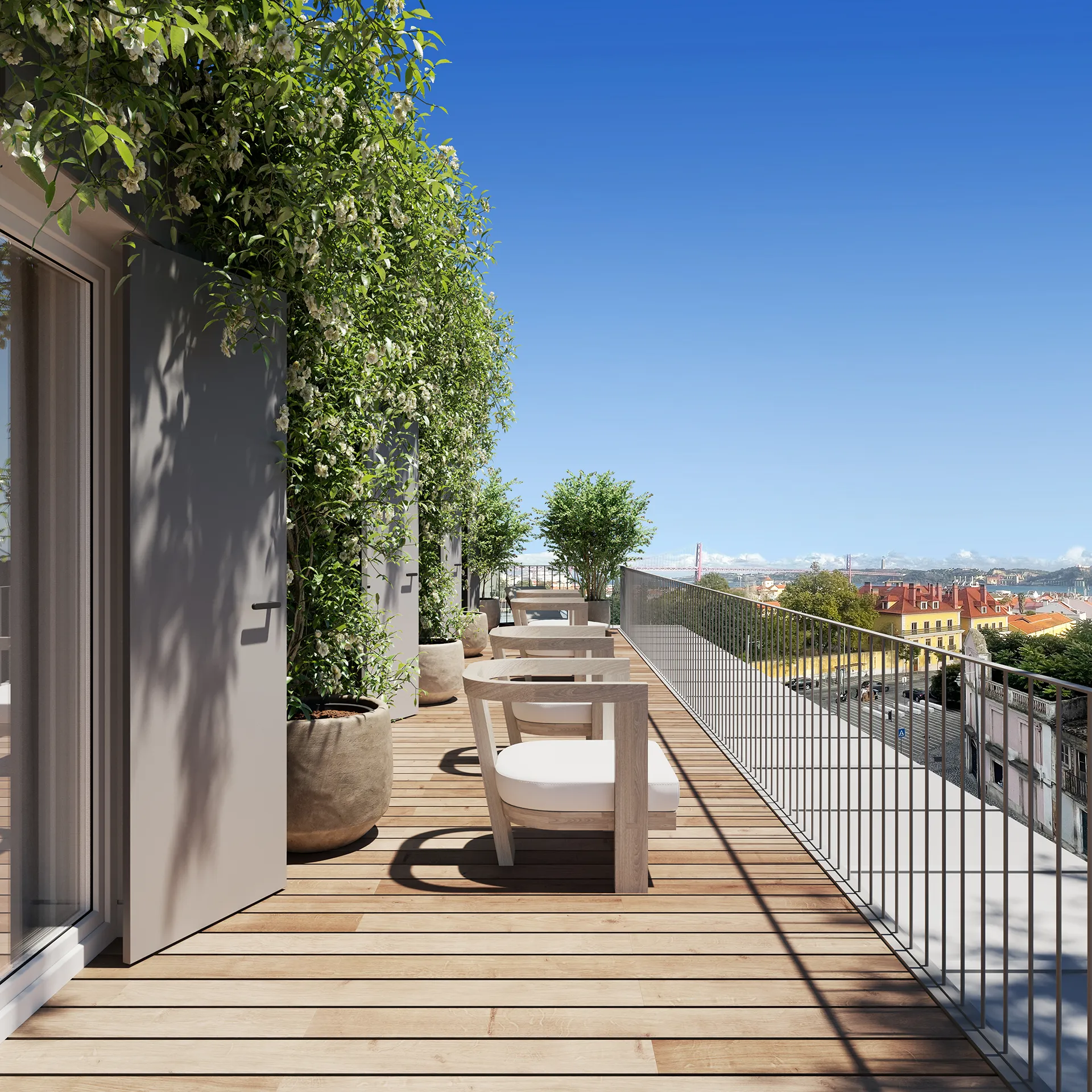 Apartment Lisboa Portugal Balcony Real Estate Rendering