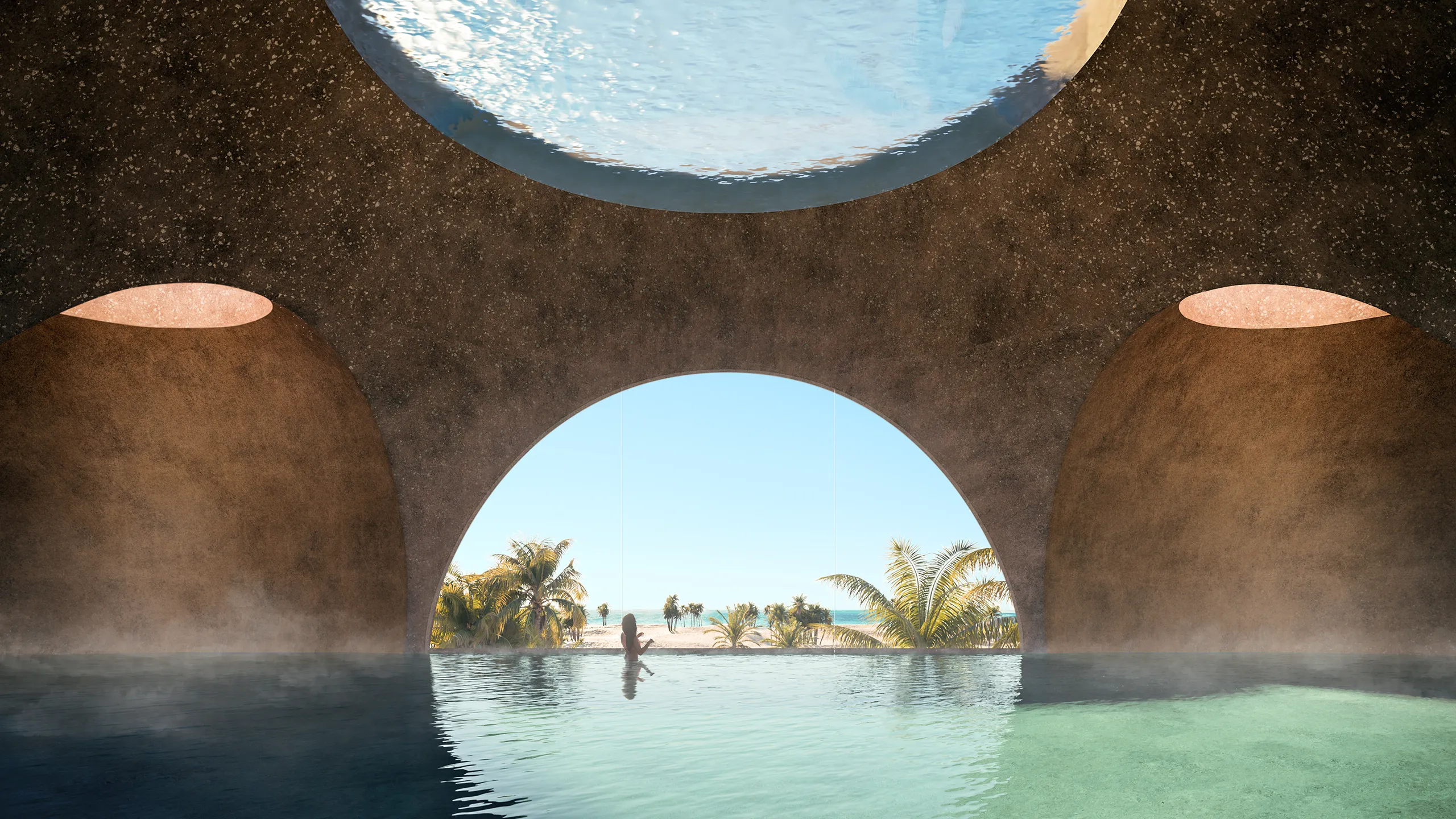 Neom Neom Interior Pool Property Branding Visualization