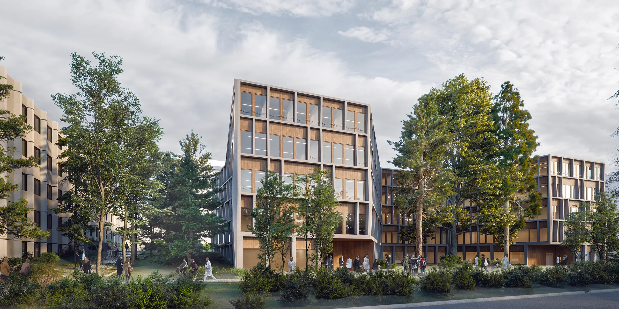 Geneva Geneva Switzerland Fassade eye level Architectural Visualization