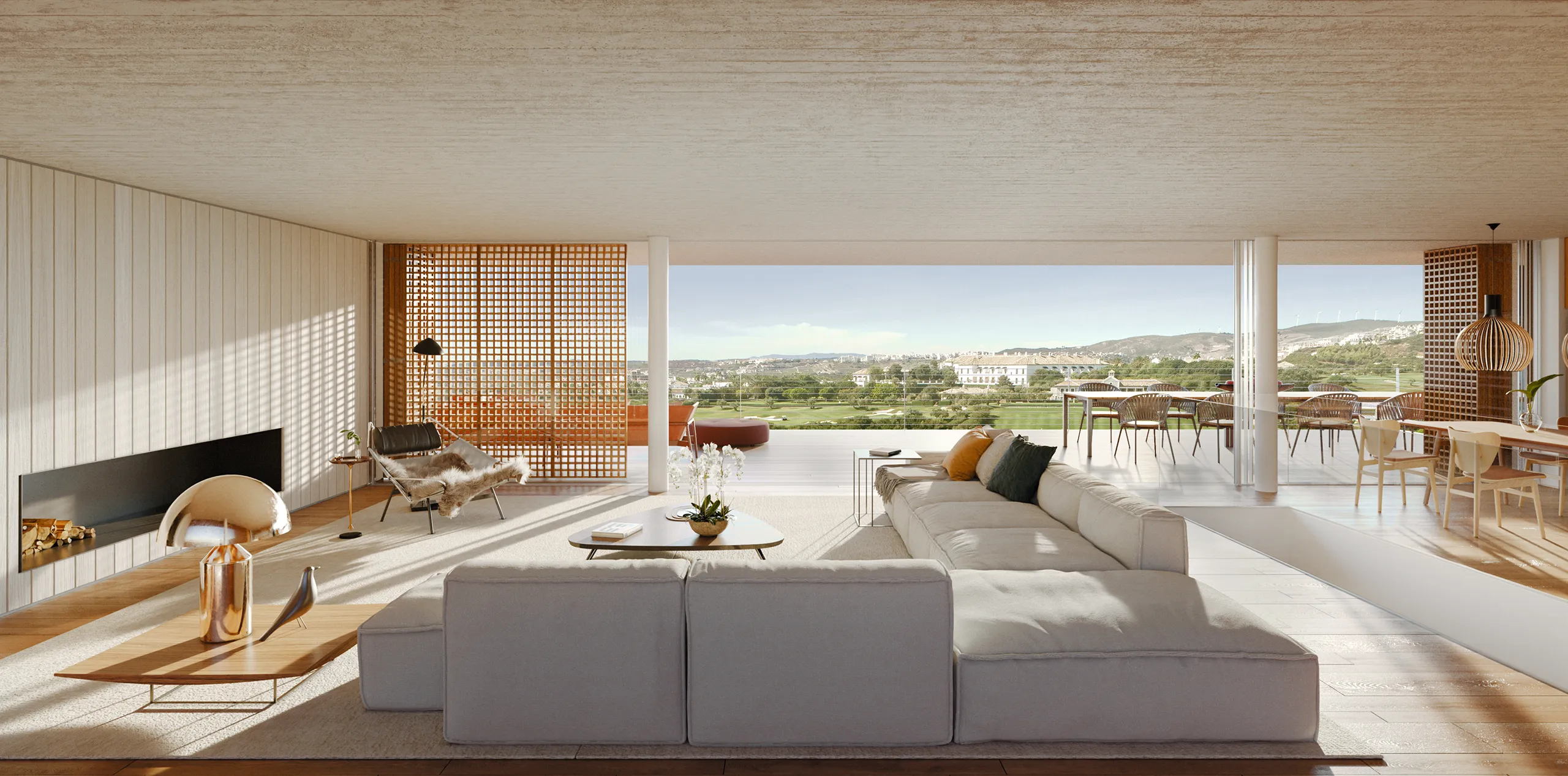 House Finca Cortesin Marbella Living Photorealistic Rendering
