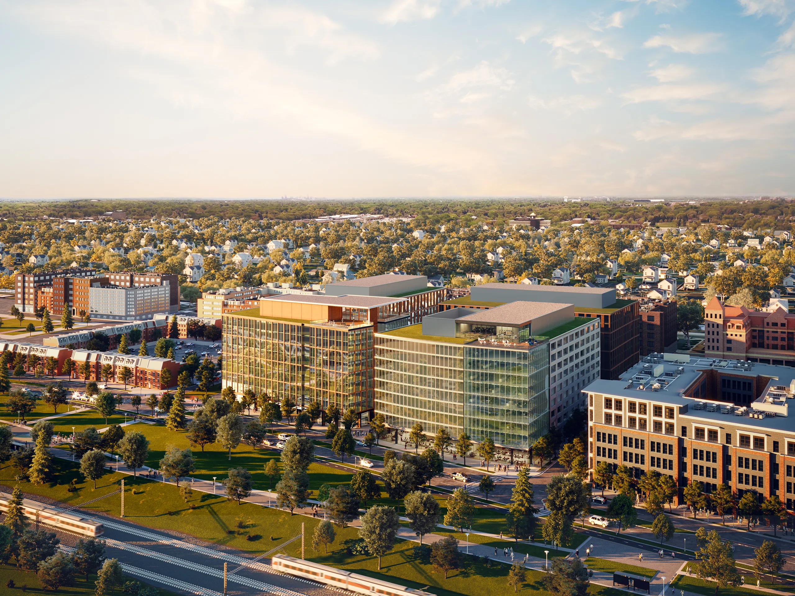 Jbgs Washington Usa Aerial view Architecture 3D