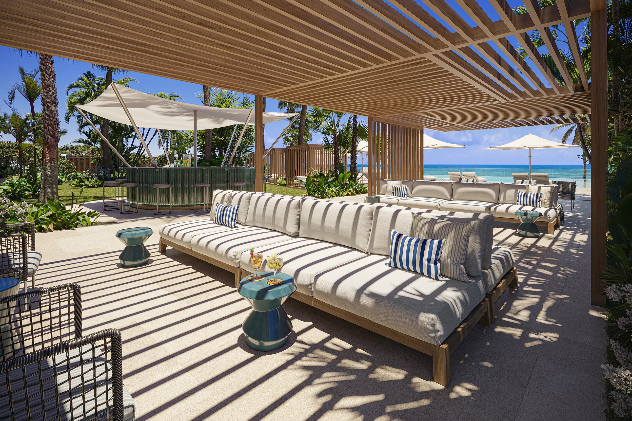 Pompano Ritz Carlton Miami Usa terrace Real Estate Visualisation
