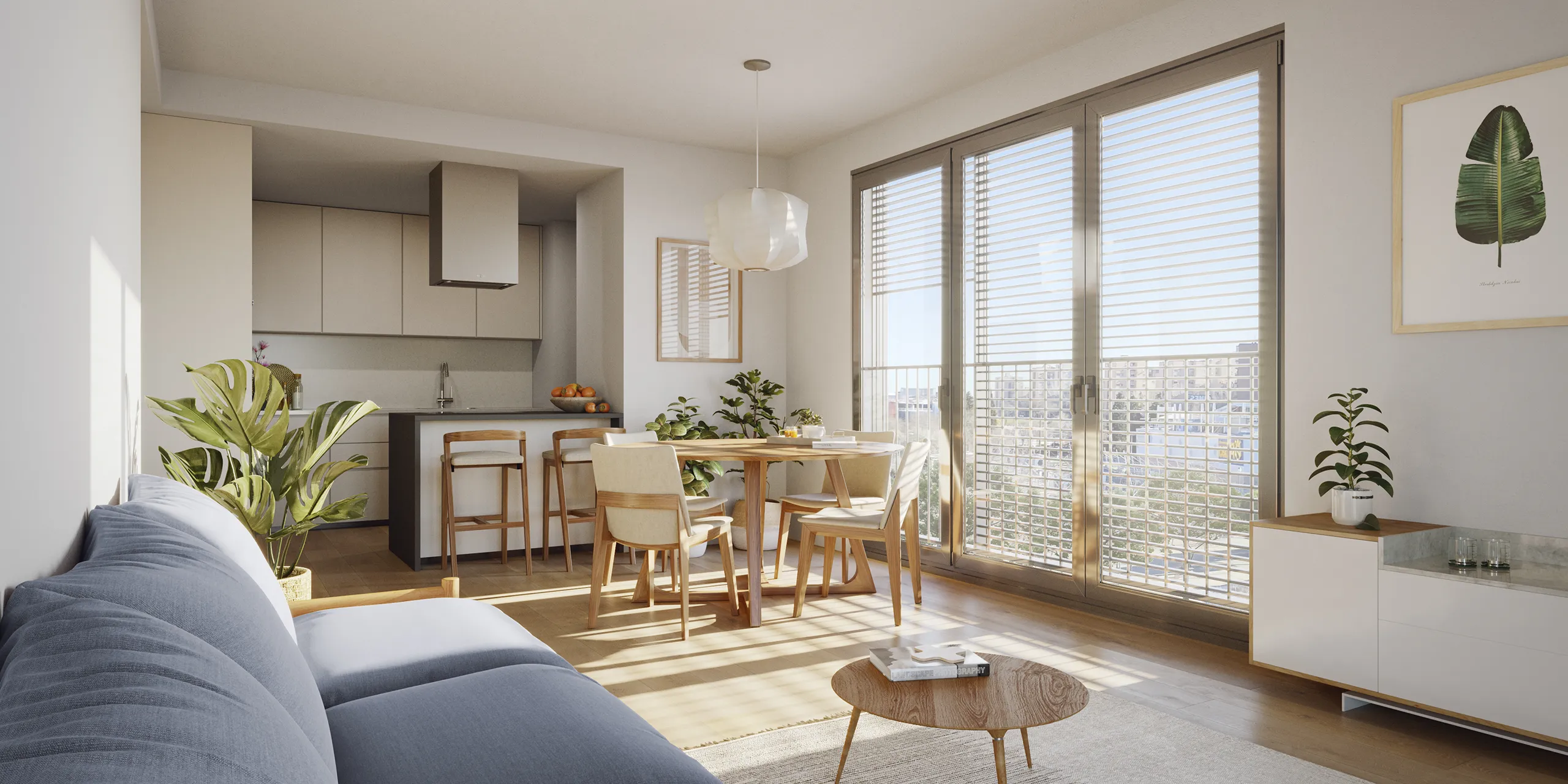 Viviendas Coslada Madrid Living Architectural Cgi